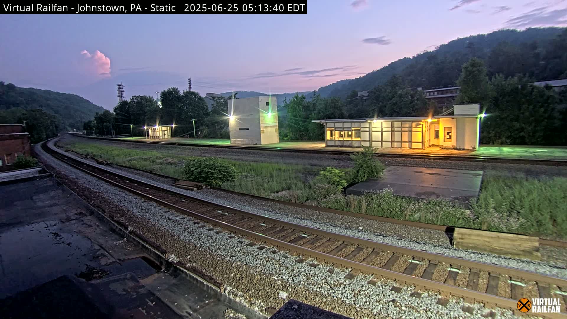 Johnstown Train Station & Railroad Crossing Live Cam - Johnstown, Cambria, Pennsylvania, USA