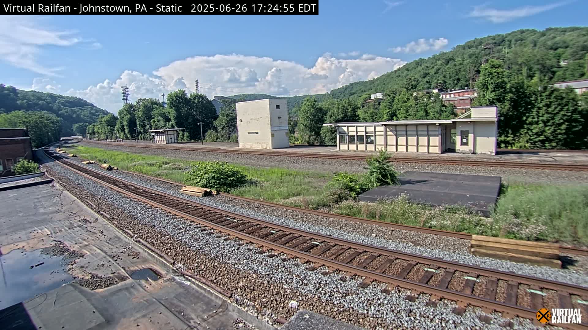Johnstown Train Station & Railroad Crossing Live Cam - Johnstown, Cambria, Pennsylvania, USA