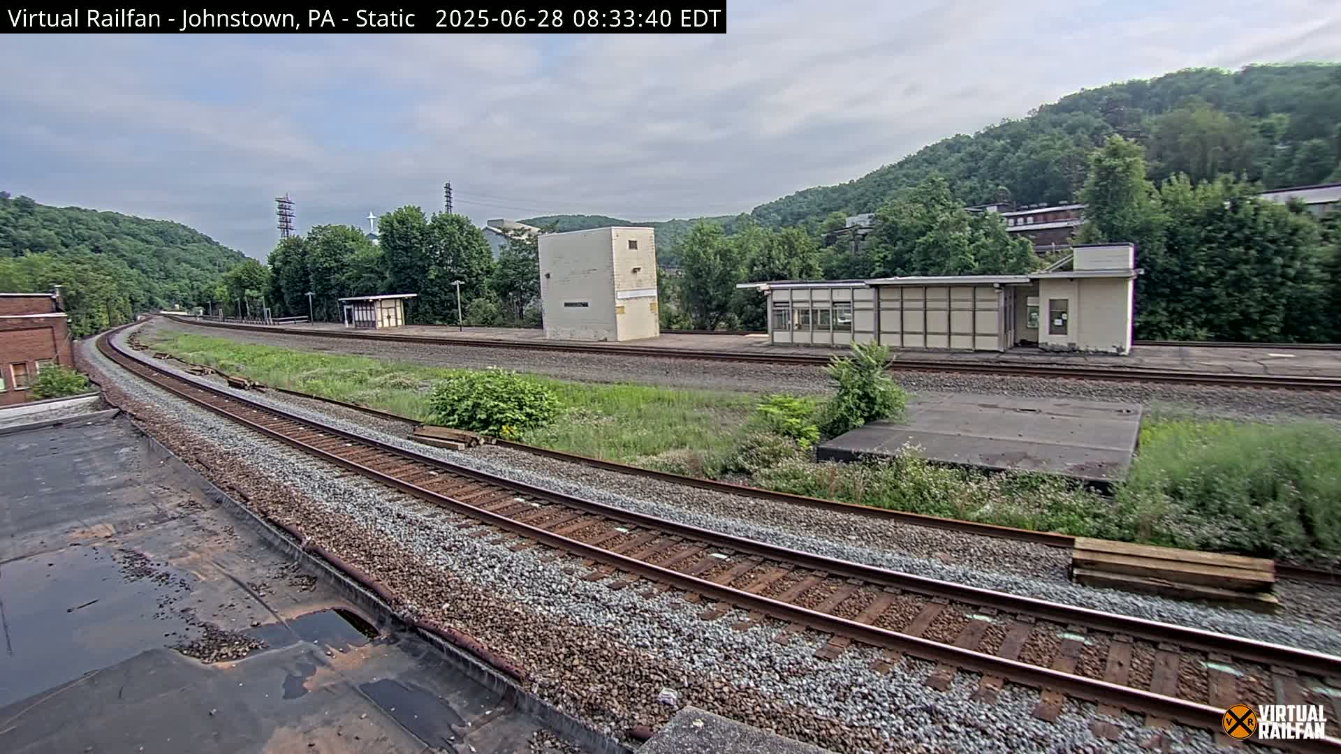 Johnstown Train Station & Railroad Crossing Live Cam - Johnstown, Cambria, Pennsylvania, USA