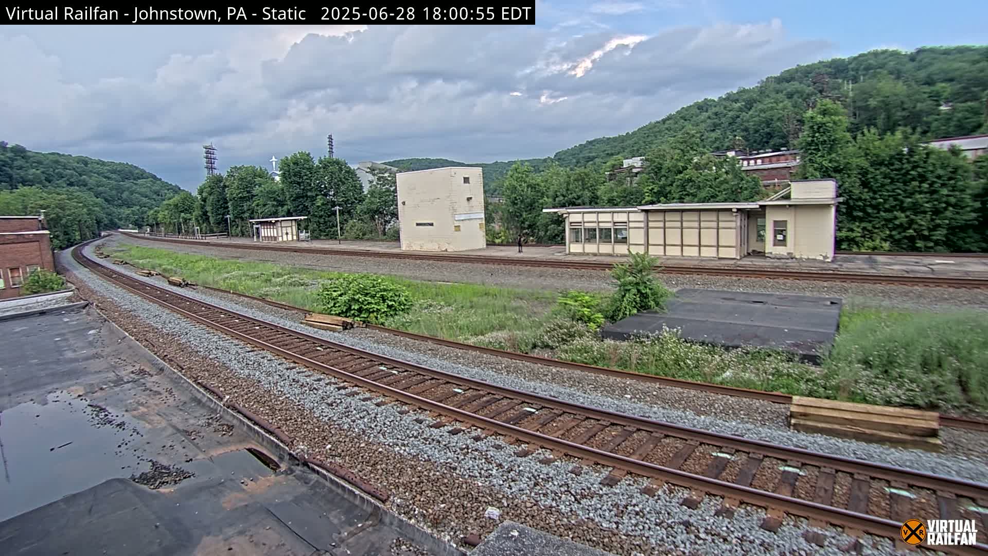 Johnstown Train Station & Railroad Crossing Live Cam - Johnstown, Cambria, Pennsylvania, USA