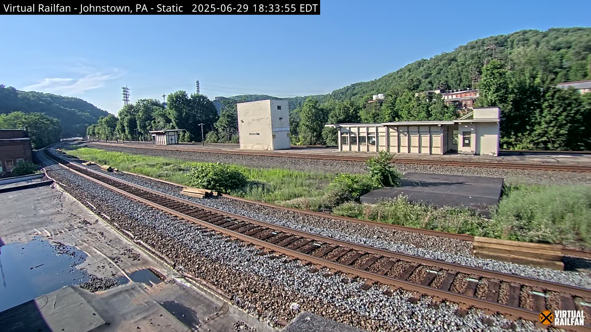 Johnstown Train Station & Railroad Crossing Live Cam - Johnstown, Cambria, Pennsylvania, USA