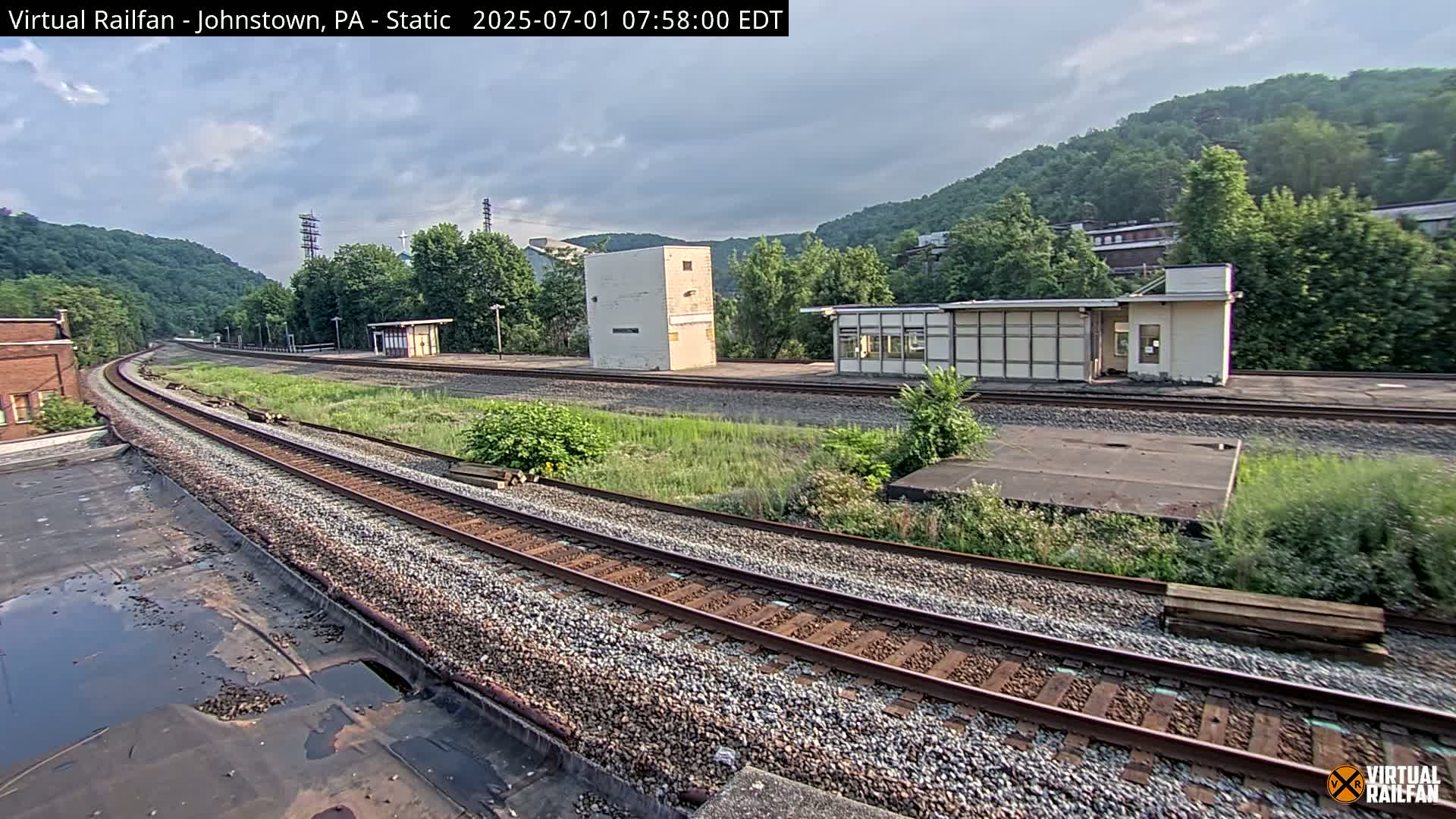 Johnstown Train Station & Railroad Crossing Live Cam - Johnstown, Cambria, Pennsylvania, USA