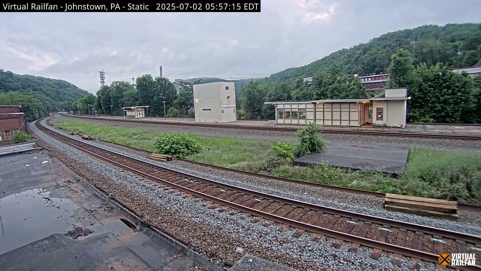 Johnstown Train Station & Railroad Crossing Live Cam - Johnstown, Cambria, Pennsylvania, USA