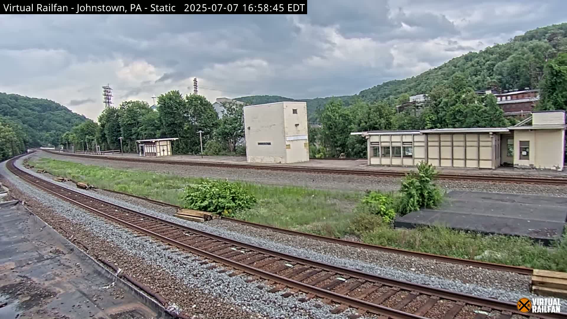 Johnstown Train Station & Railroad Crossing Live Cam - Johnstown, Cambria, Pennsylvania, USA