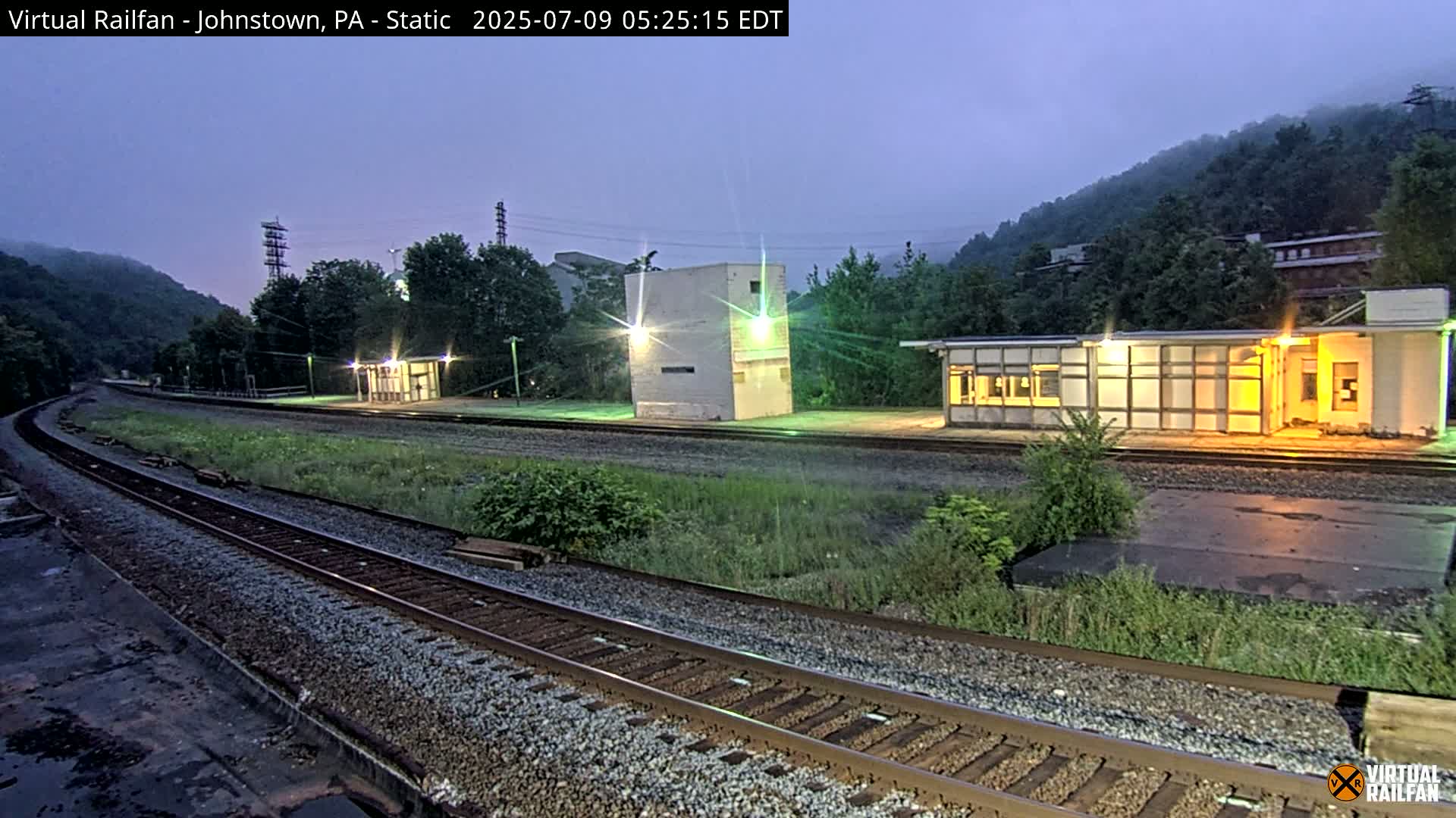 Johnstown Train Station & Railroad Crossing Live Cam - Johnstown, Cambria, Pennsylvania, USA