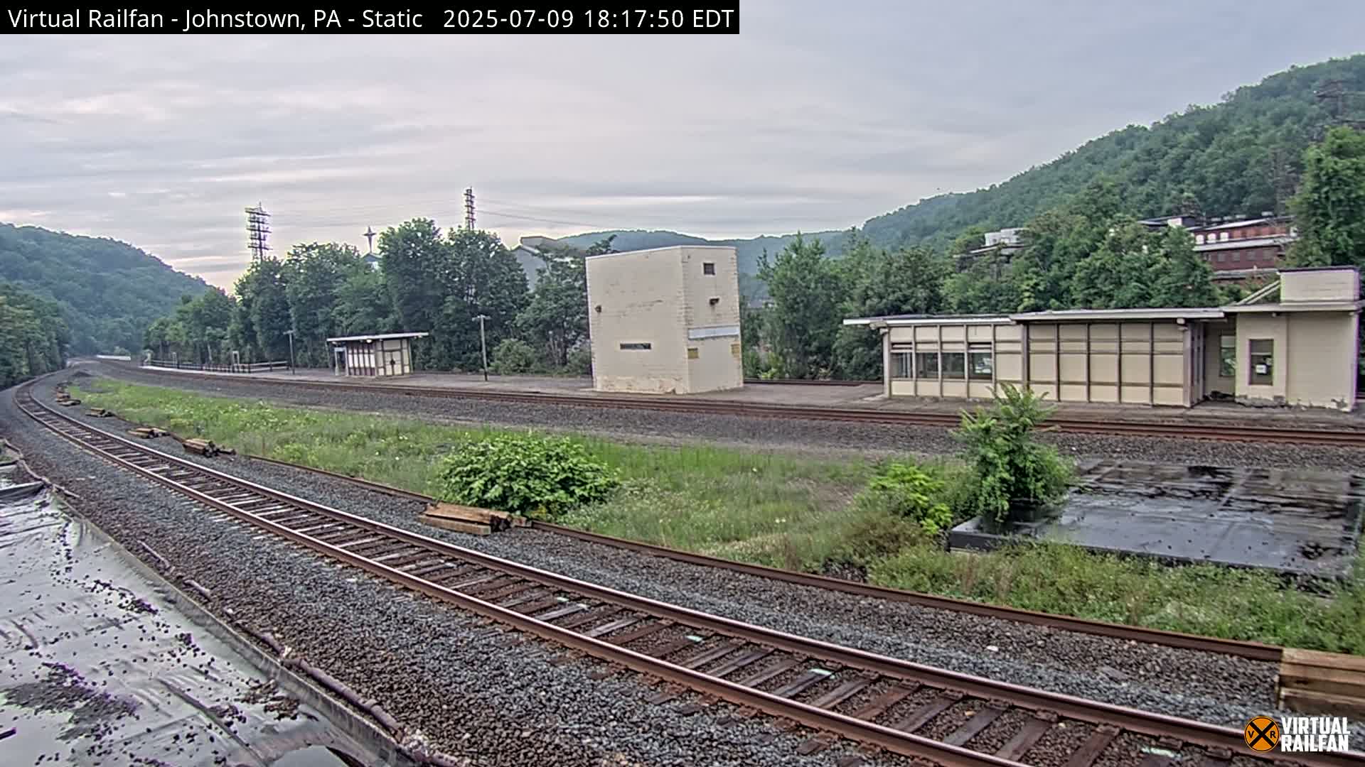 Johnstown Train Station & Railroad Crossing Live Cam - Johnstown, Cambria, Pennsylvania, USA
