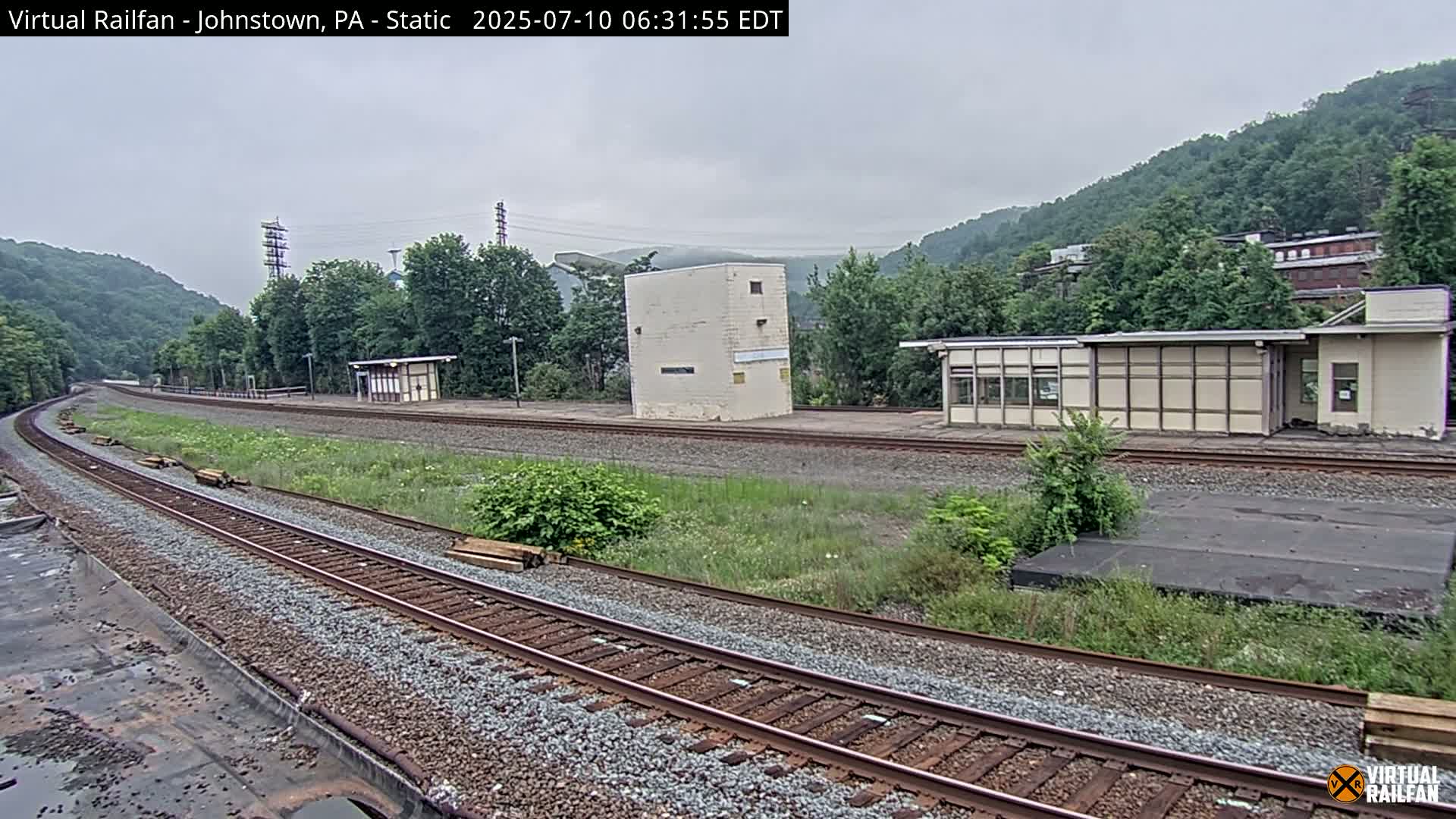 Johnstown Train Station & Railroad Crossing Live Cam - Johnstown, Cambria, Pennsylvania, USA