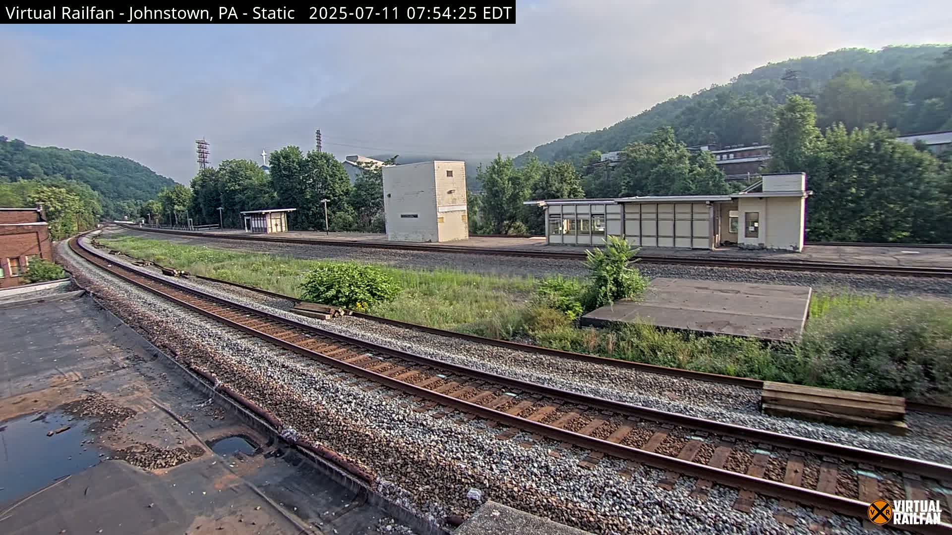 Johnstown Train Station & Railroad Crossing Live Cam - Johnstown, Cambria, Pennsylvania, USA
