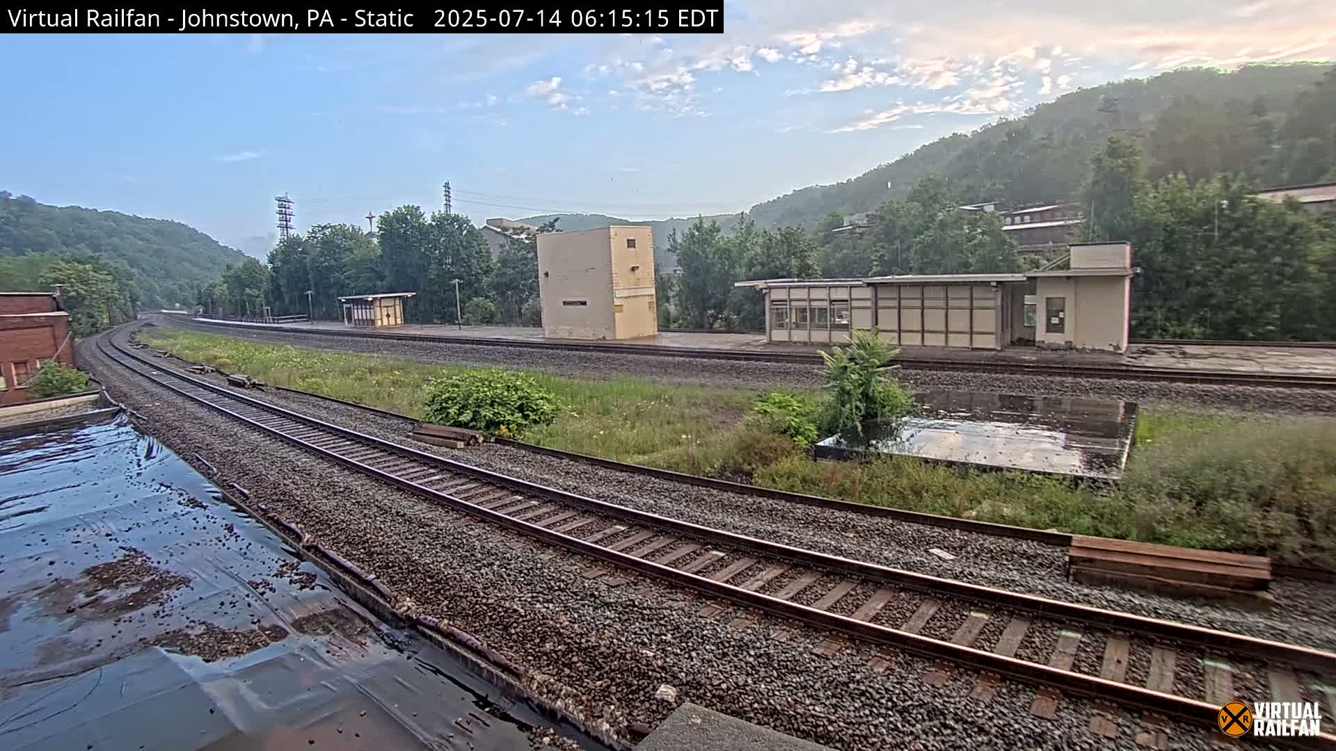 Johnstown Train Station & Railroad Crossing Live Cam - Johnstown, Cambria, Pennsylvania, USA