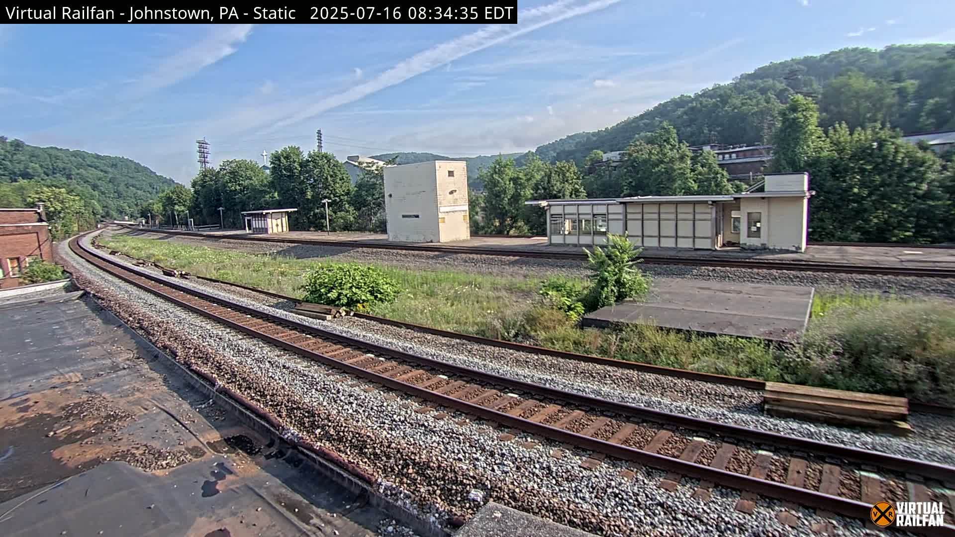 Johnstown Train Station & Railroad Crossing Live Cam - Johnstown, Cambria, Pennsylvania, USA
