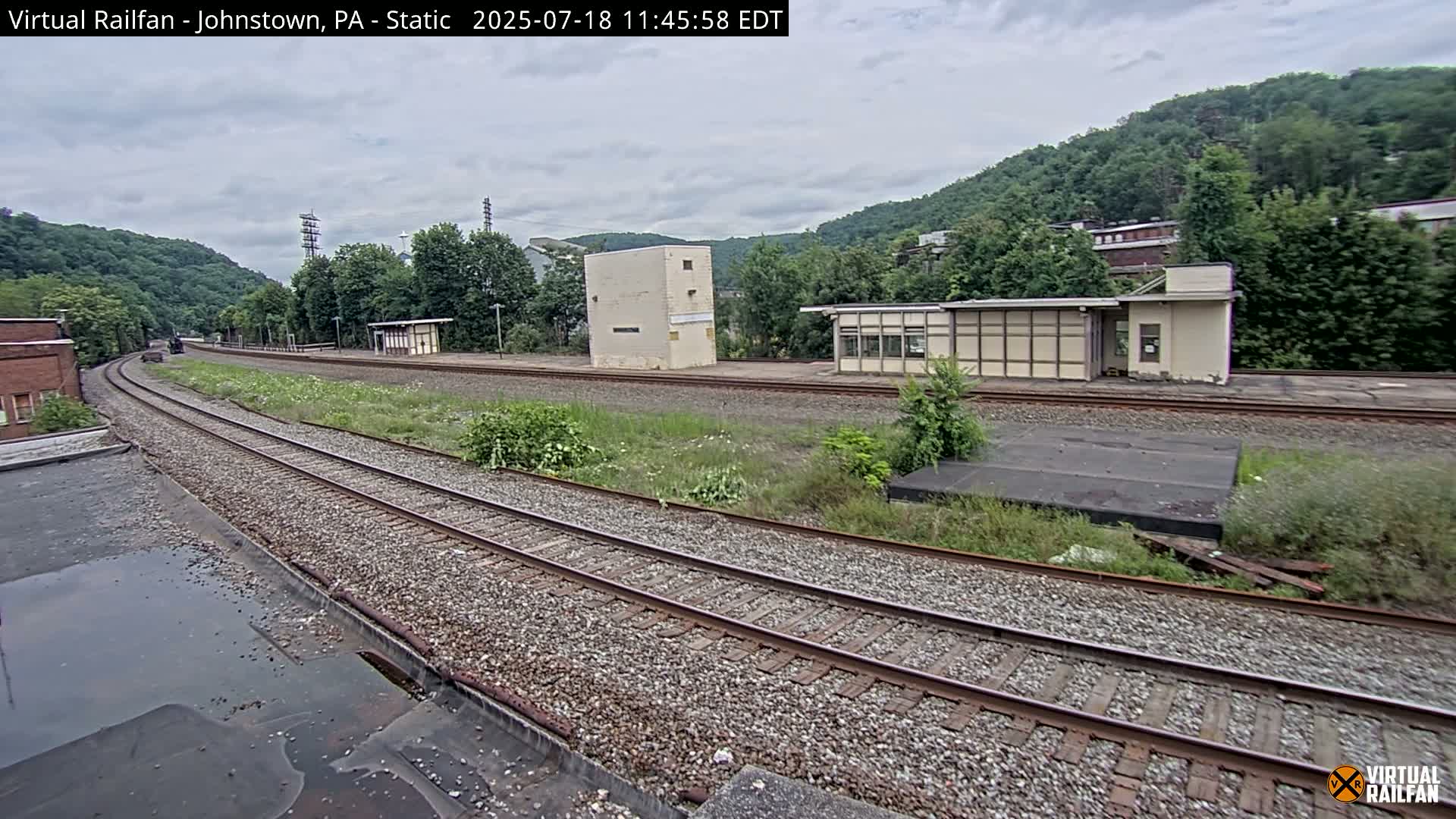 Johnstown Train Station & Railroad Crossing Live Cam - Johnstown, Cambria, Pennsylvania, USA