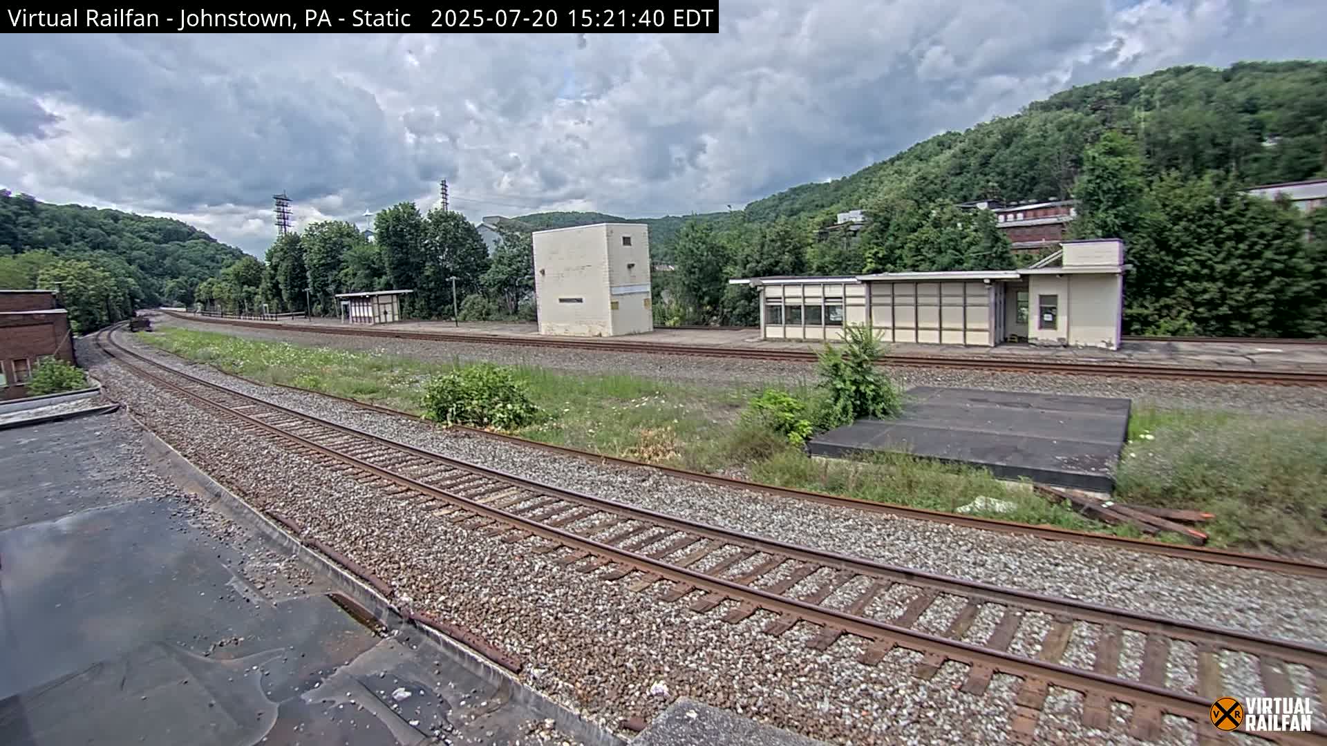 Johnstown Train Station & Railroad Crossing Live Cam - Johnstown, Cambria, Pennsylvania, USA