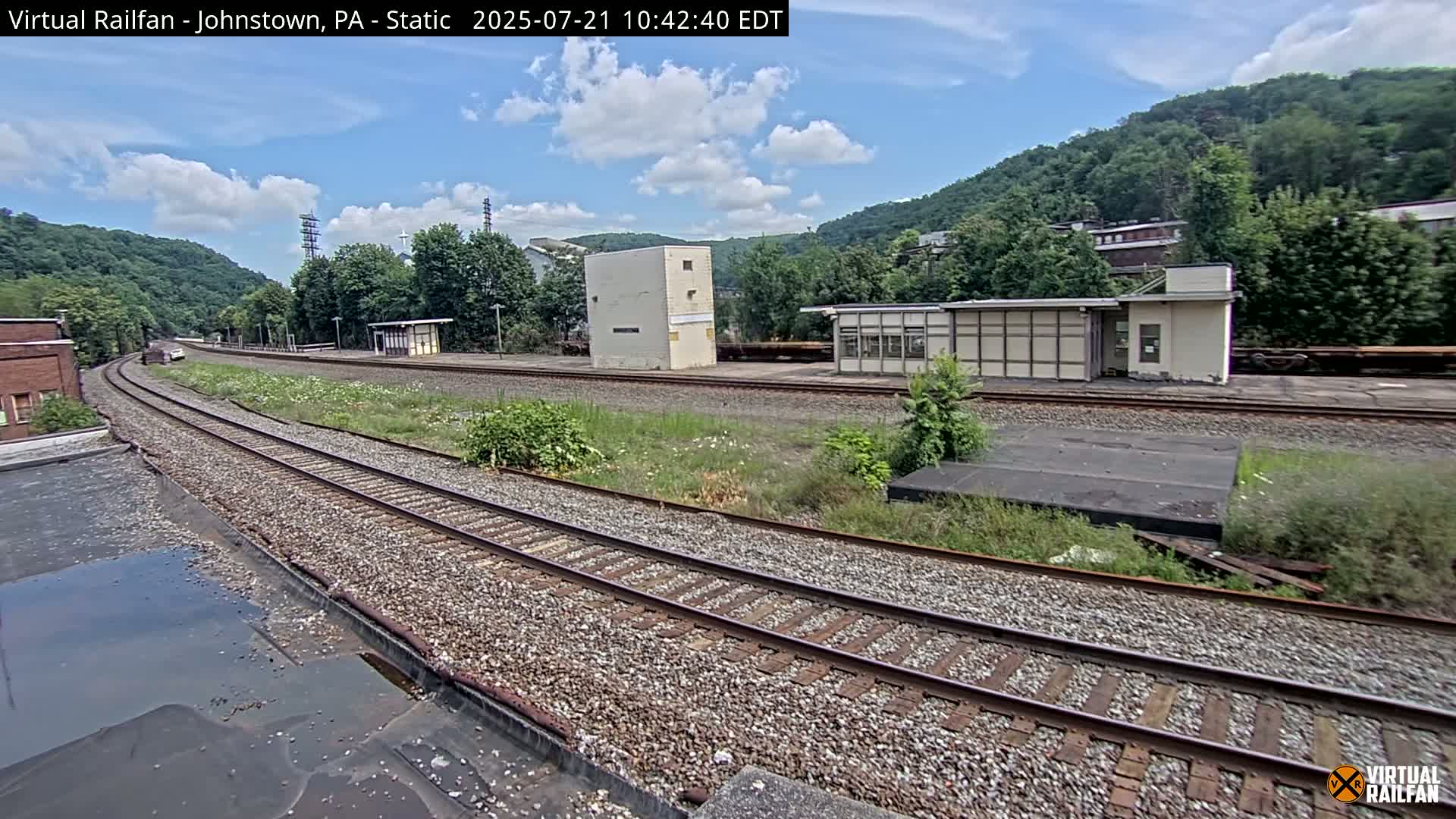 Johnstown Train Station & Railroad Crossing Live Cam - Johnstown, Cambria, Pennsylvania, USA