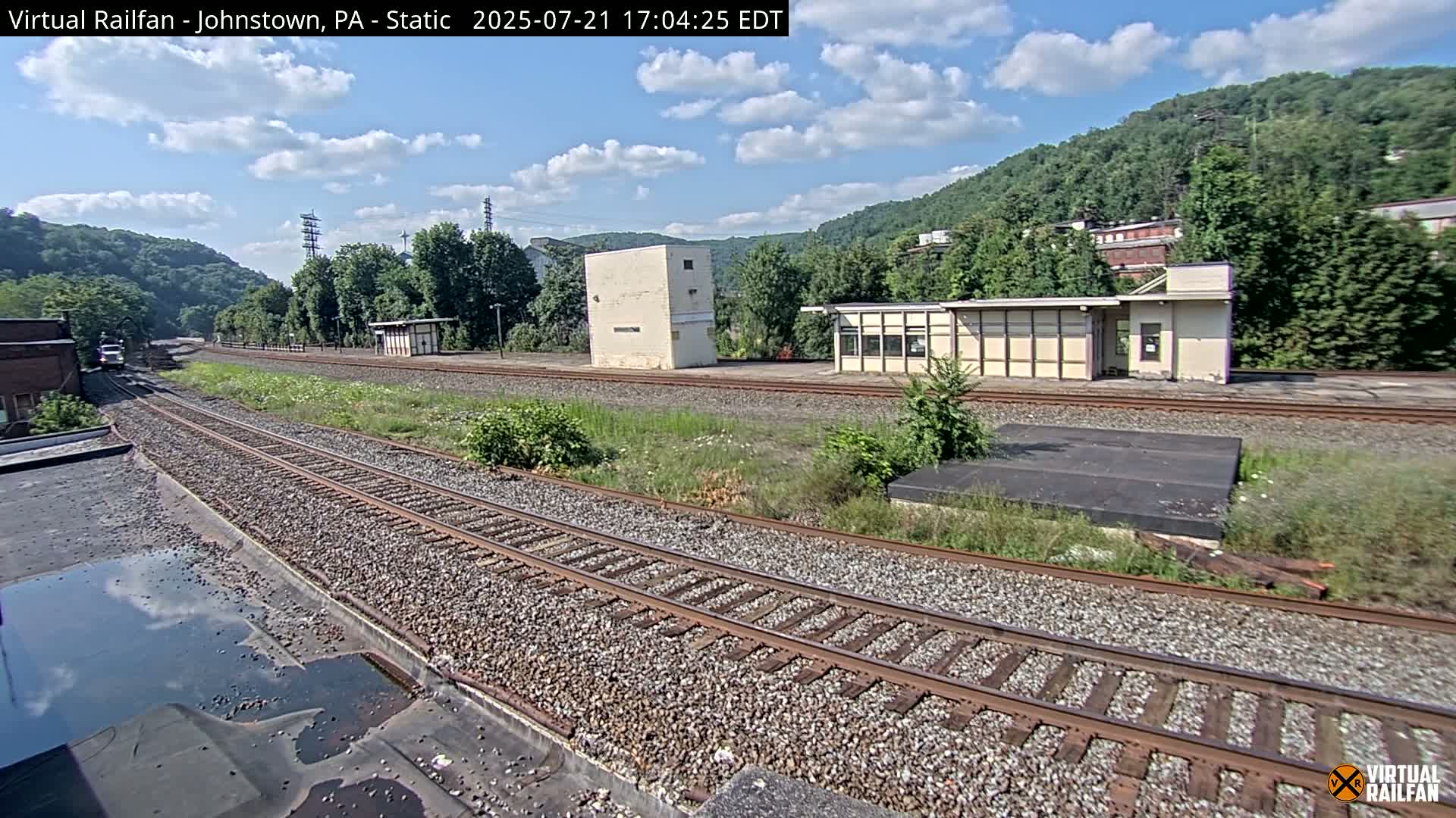 Johnstown Train Station & Railroad Crossing Live Cam - Johnstown, Cambria, Pennsylvania, USA