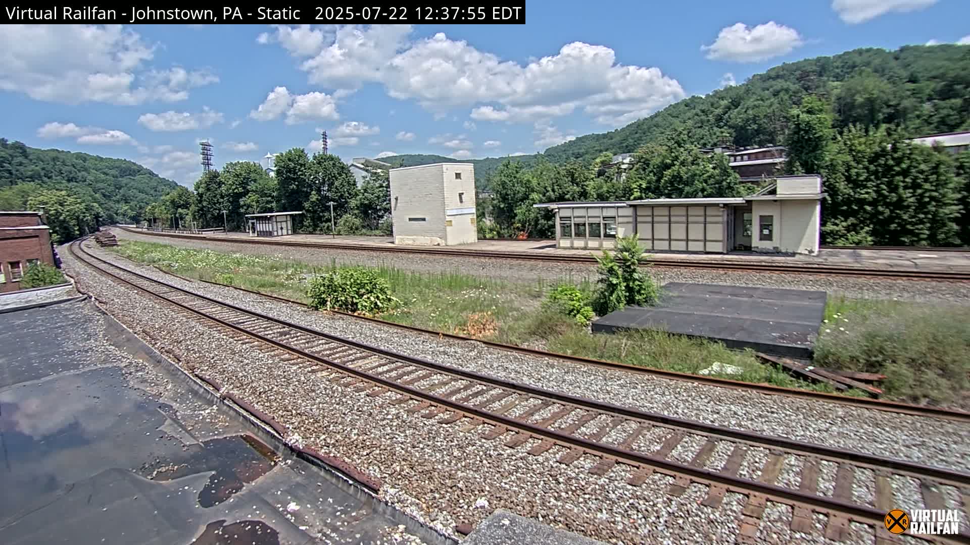 Johnstown Train Station & Railroad Crossing Live Cam - Johnstown, Cambria, Pennsylvania, USA
