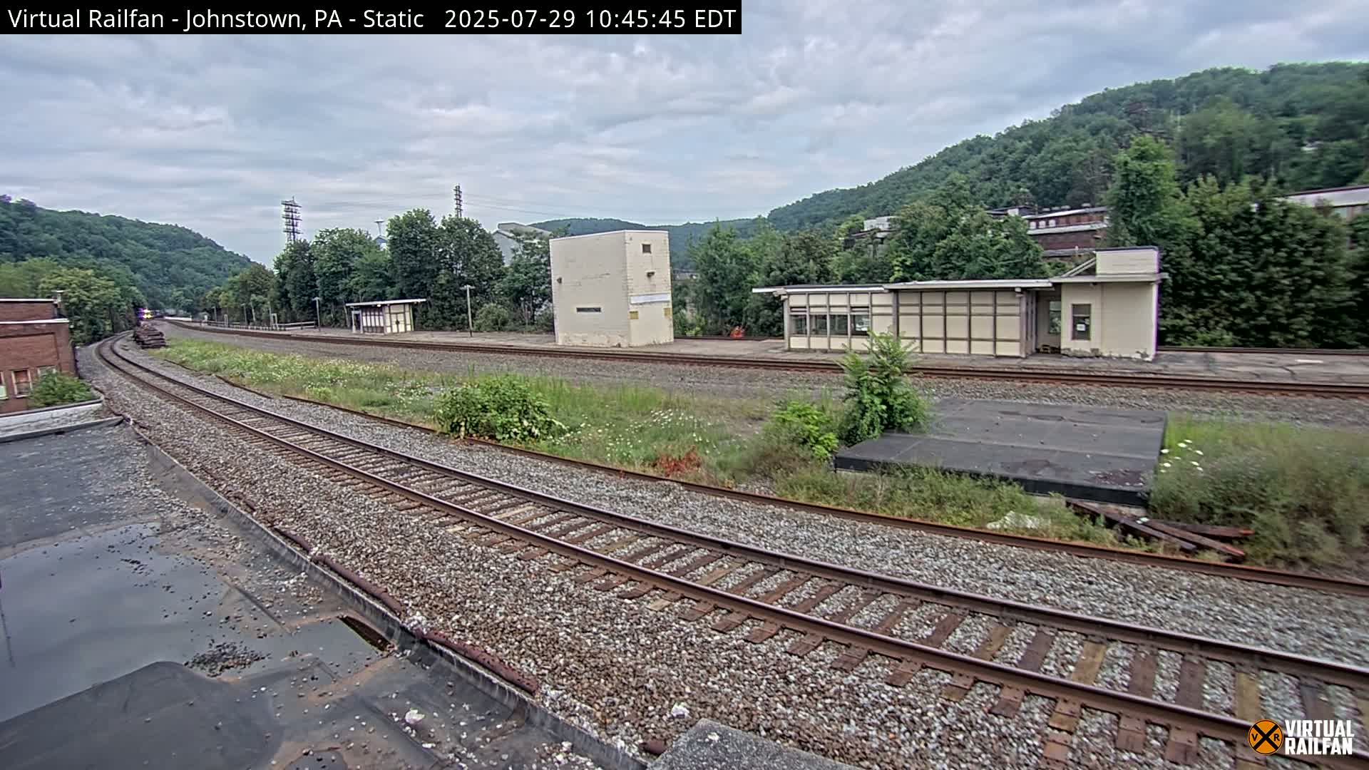 Johnstown Train Station & Railroad Crossing Live Cam - Johnstown, Cambria, Pennsylvania, USA