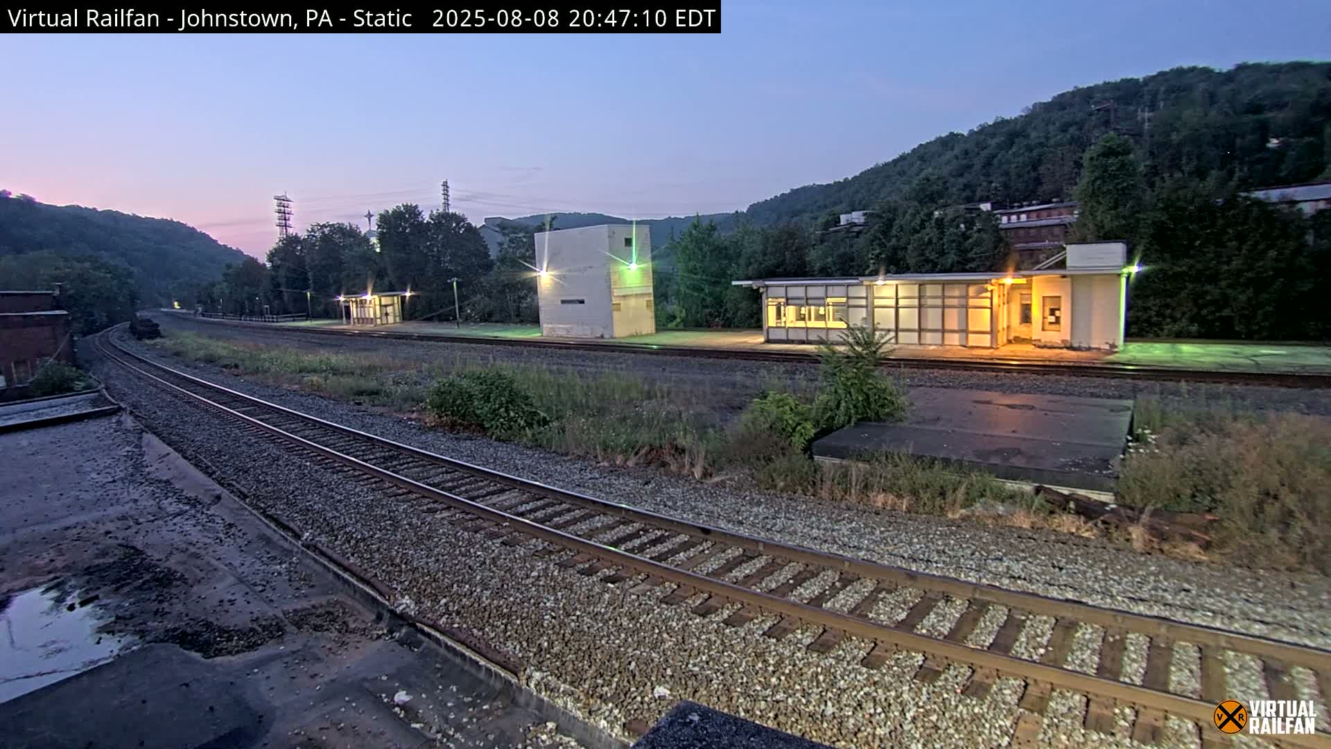 Johnstown Train Station & Railroad Crossing Live Cam - Johnstown, Cambria, Pennsylvania, USA