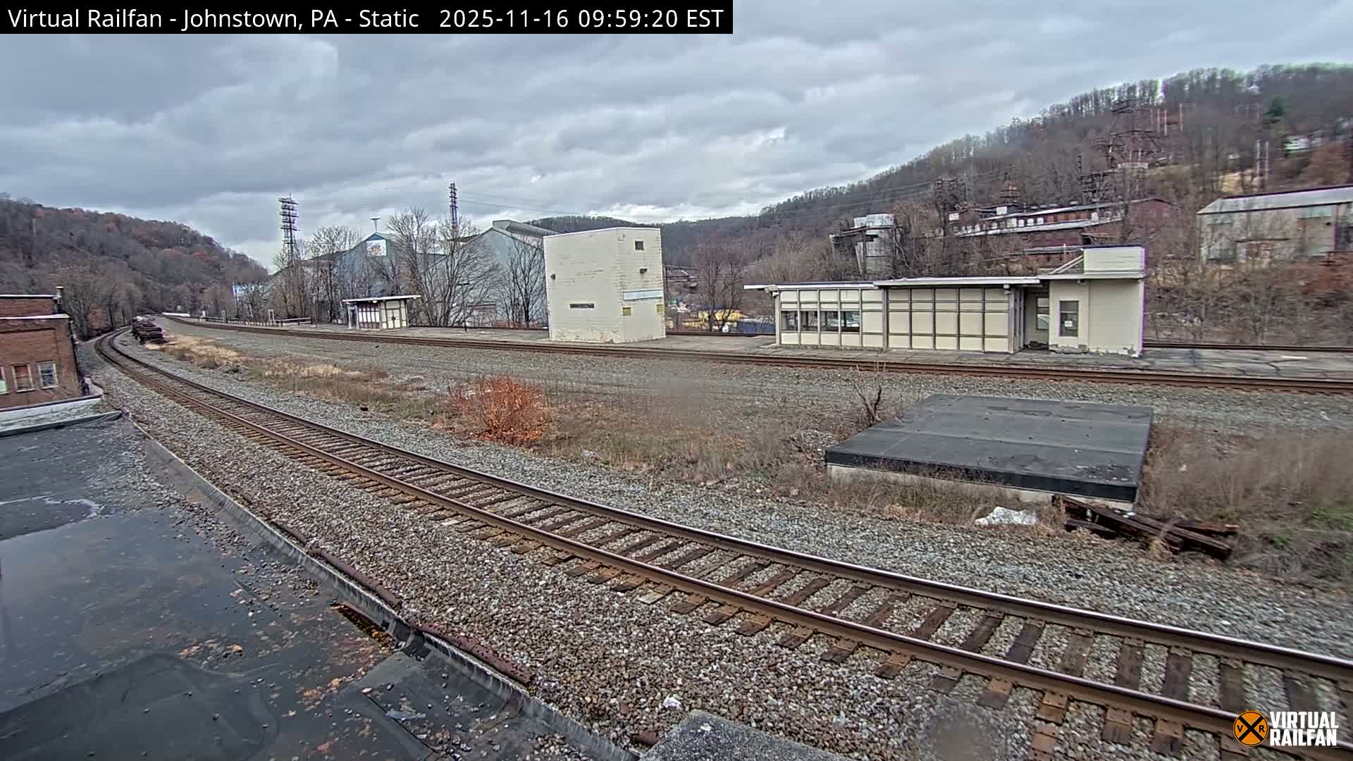 Johnstown Train Station & Railroad Crossing Live Cam - Johnstown, Cambria, Pennsylvania, USA