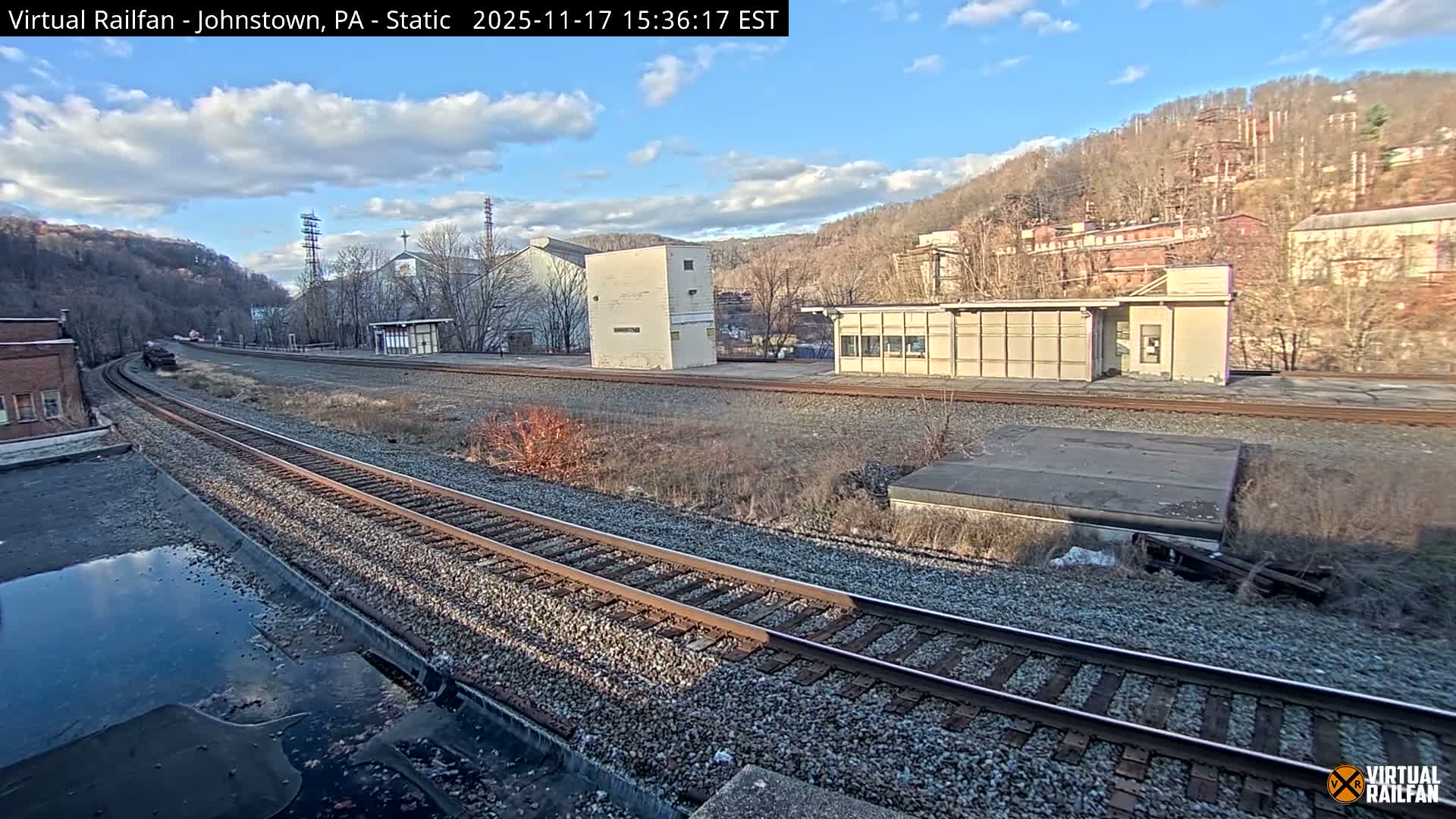 Johnstown Train Station & Railroad Crossing Live Cam - Johnstown, Cambria, Pennsylvania, USA