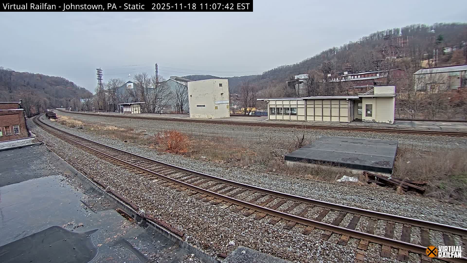 Johnstown Train Station & Railroad Crossing Live Cam - Johnstown, Cambria, Pennsylvania, USA