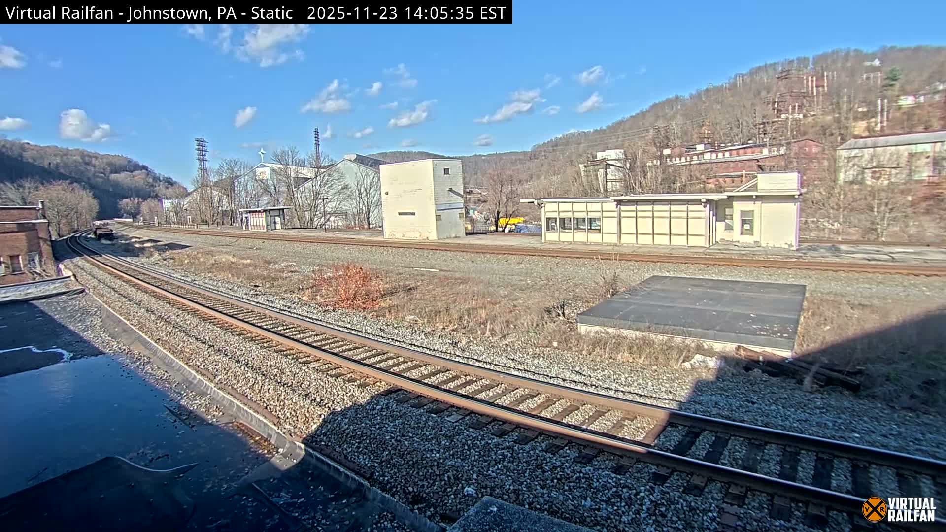 Johnstown Train Station & Railroad Crossing Live Cam - Johnstown, Cambria, Pennsylvania, USA