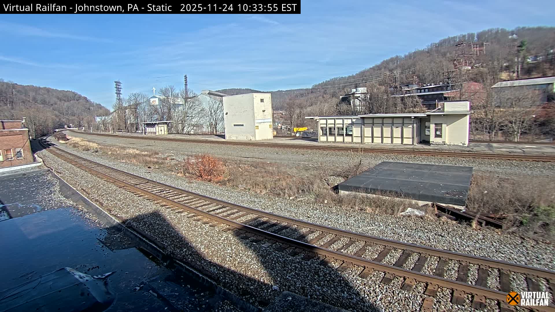 Johnstown Train Station & Railroad Crossing Live Cam - Johnstown, Cambria, Pennsylvania, USA