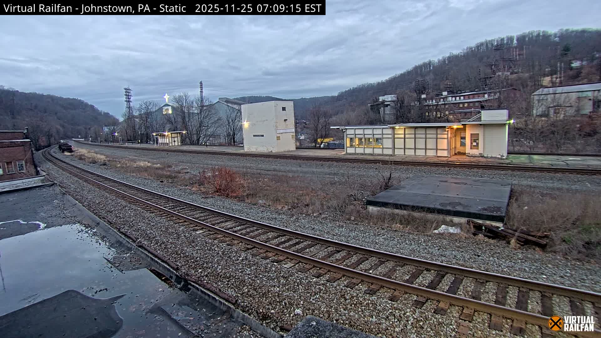 Johnstown Train Station & Railroad Crossing Live Cam - Johnstown, Cambria, Pennsylvania, USA