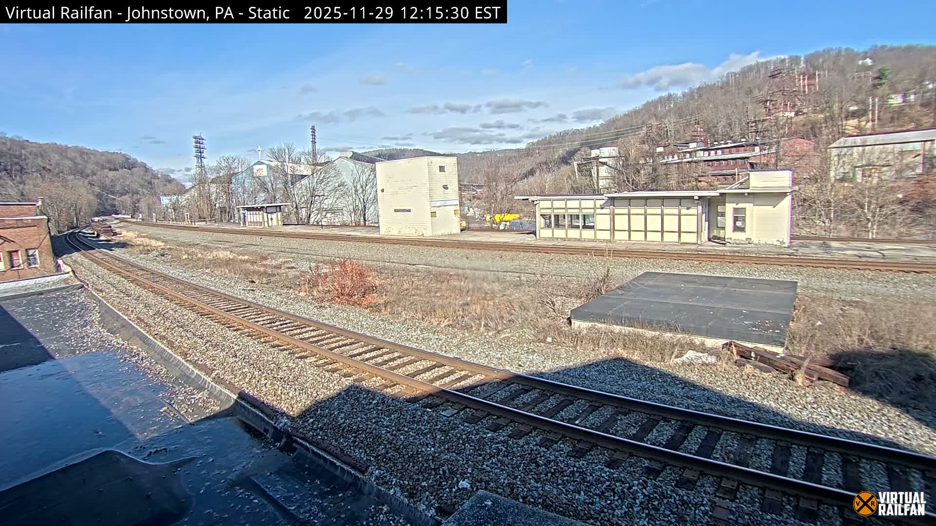 Johnstown Train Station & Railroad Crossing Live Cam - Johnstown, Cambria, Pennsylvania, USA