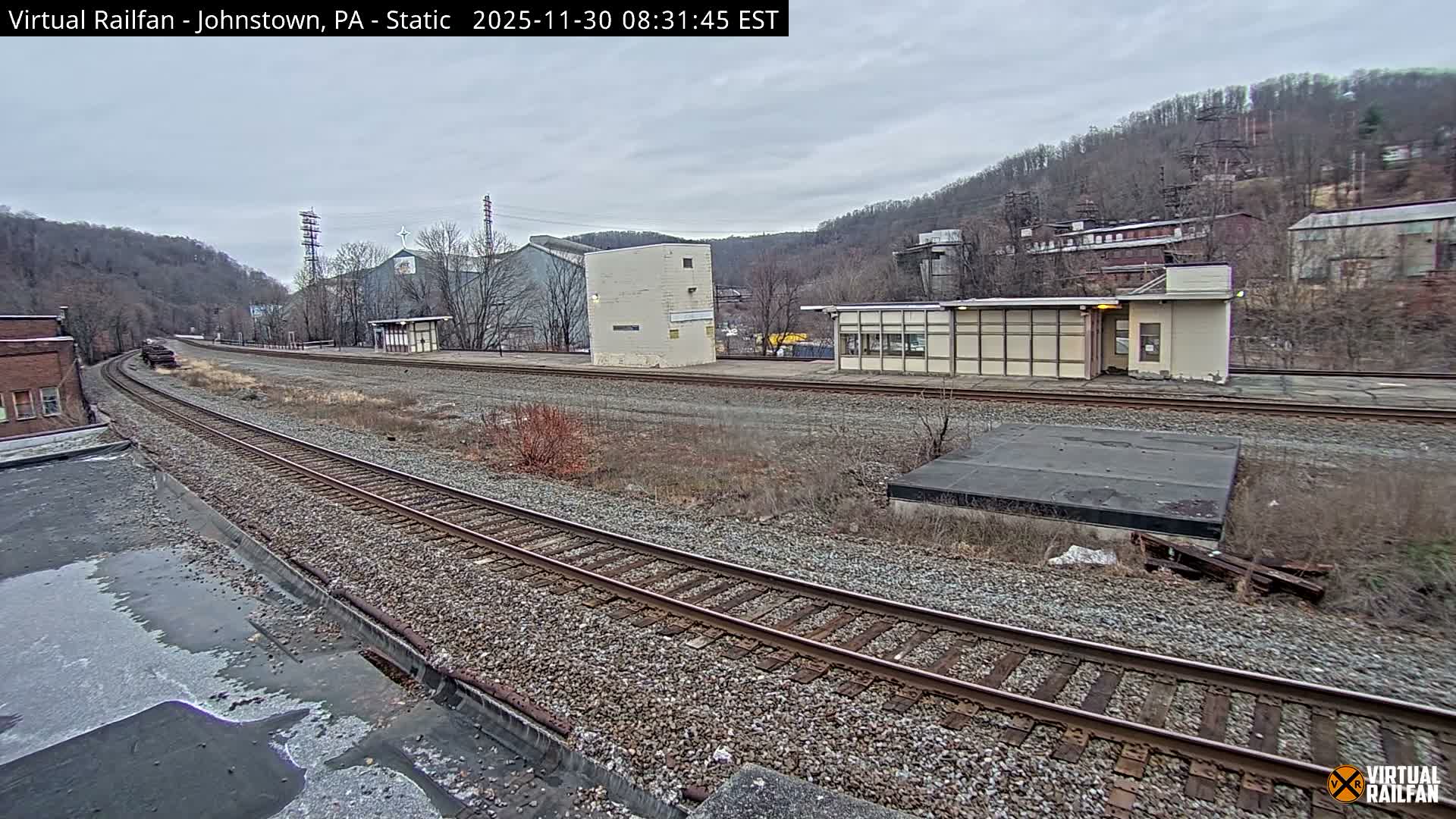 Johnstown Train Station & Railroad Crossing Live Cam - Johnstown, Cambria, Pennsylvania, USA