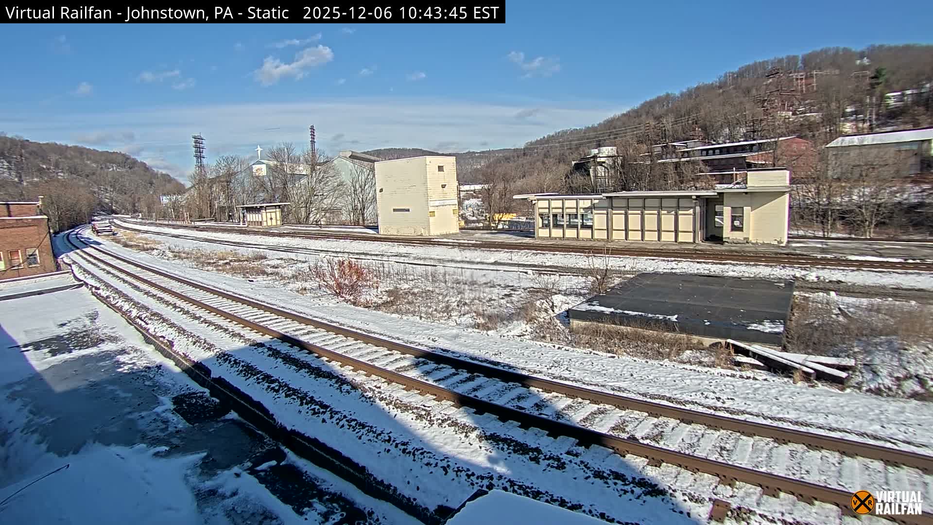 Johnstown Train Station & Railroad Crossing Live Cam - Johnstown, Cambria, Pennsylvania, USA