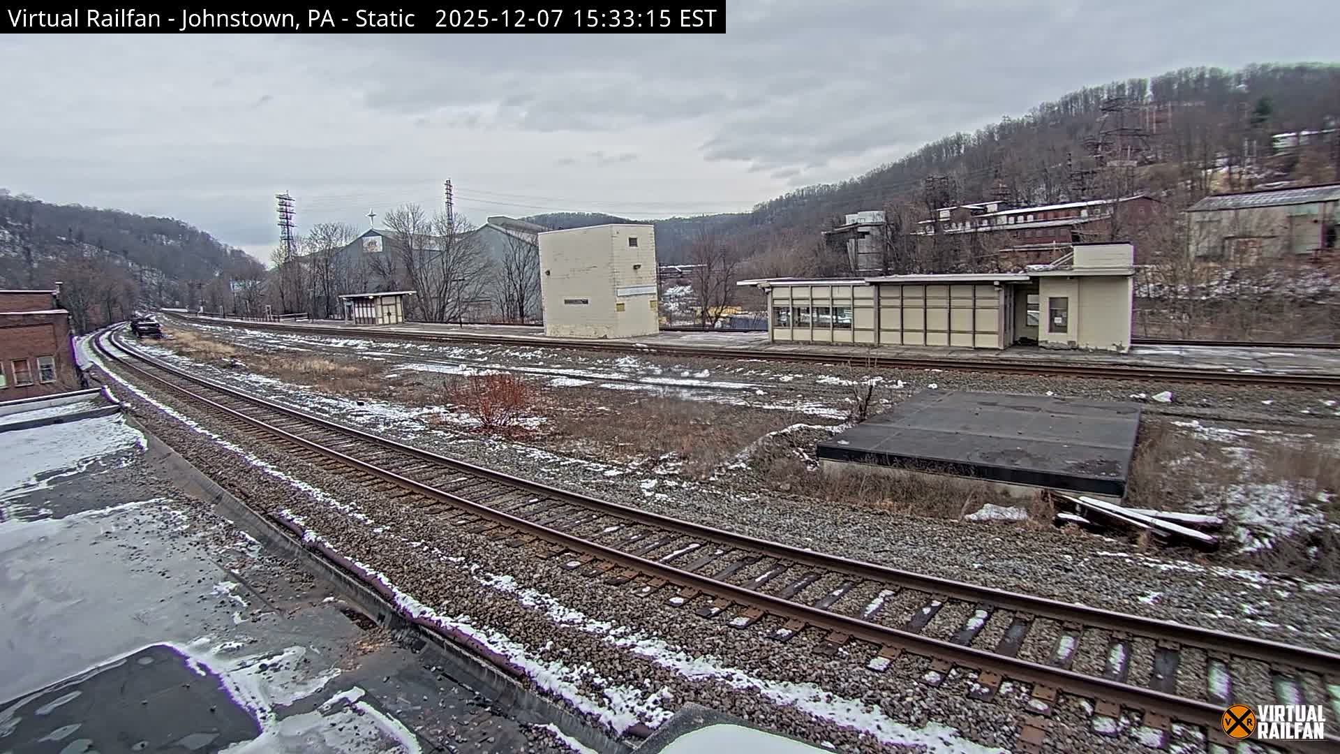 Johnstown Train Station & Railroad Crossing Live Cam - Johnstown, Cambria, Pennsylvania, USA