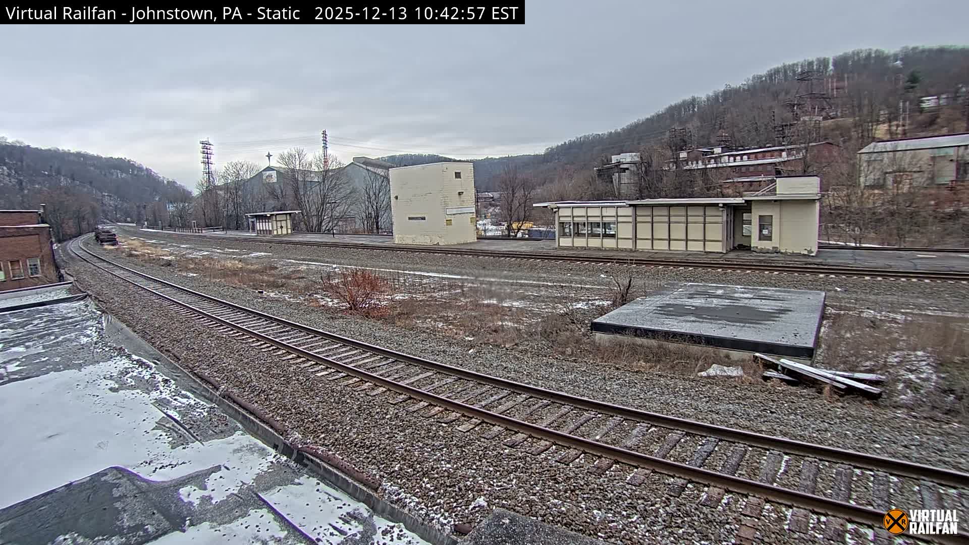 Johnstown Train Station & Railroad Crossing Live Cam - Johnstown, Cambria, Pennsylvania, USA