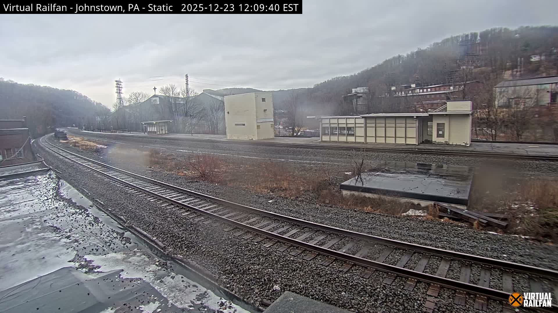 Johnstown Train Station & Railroad Crossing Live Cam - Johnstown, Cambria, Pennsylvania, USA