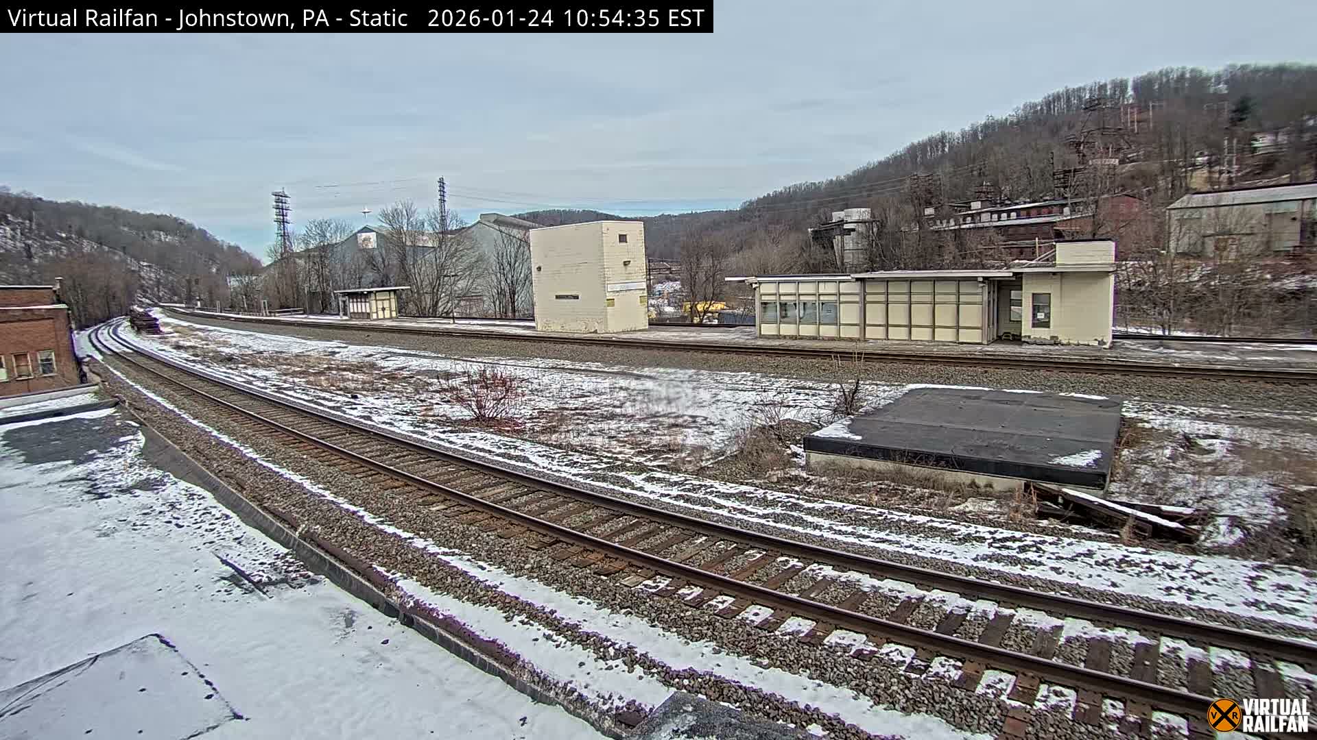Johnstown Train Station & Railroad Crossing Live Cam - Johnstown, Cambria, Pennsylvania, USA