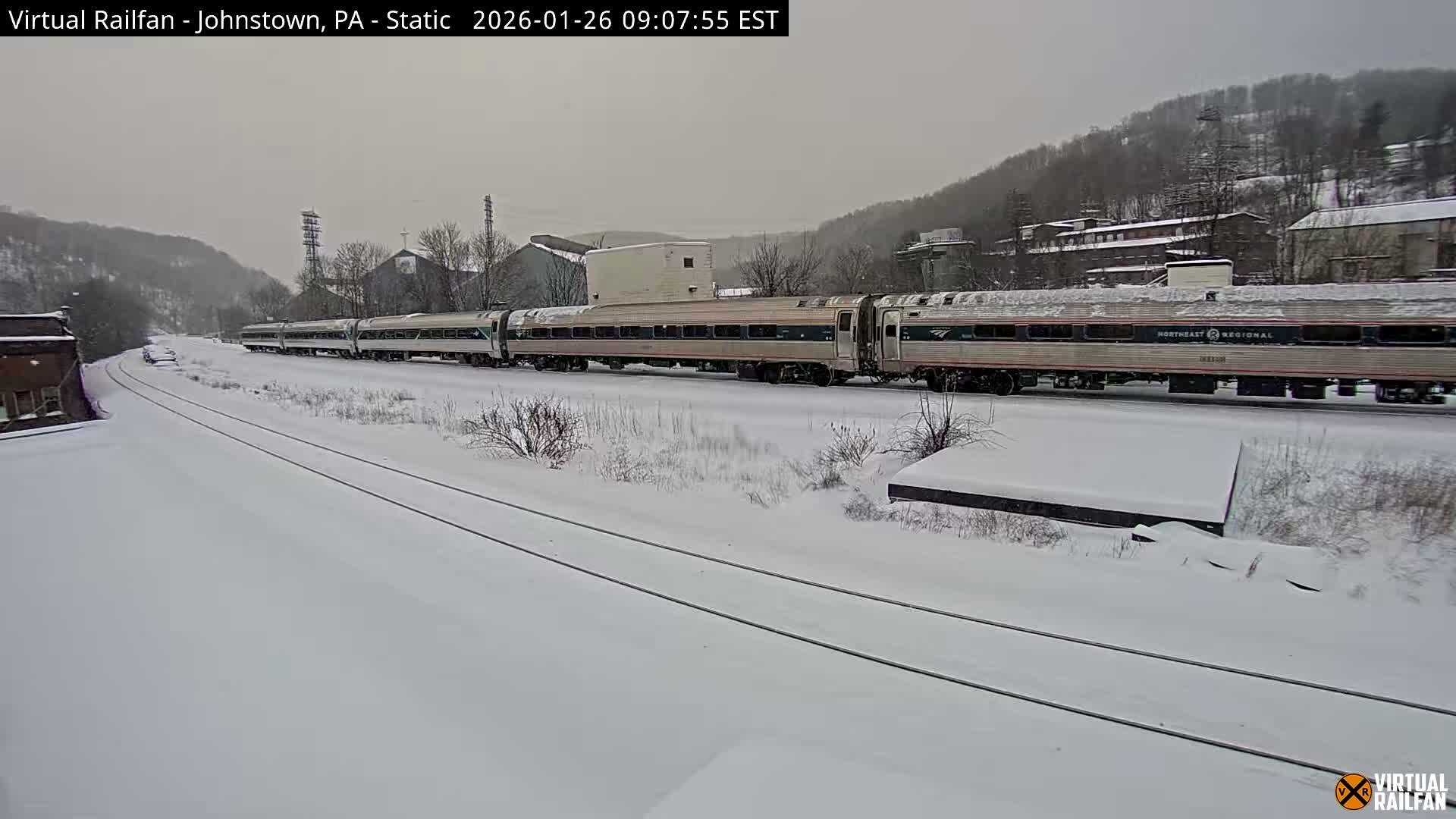 Johnstown Train Station & Railroad Crossing Live Cam - Johnstown, Cambria, Pennsylvania, USA
