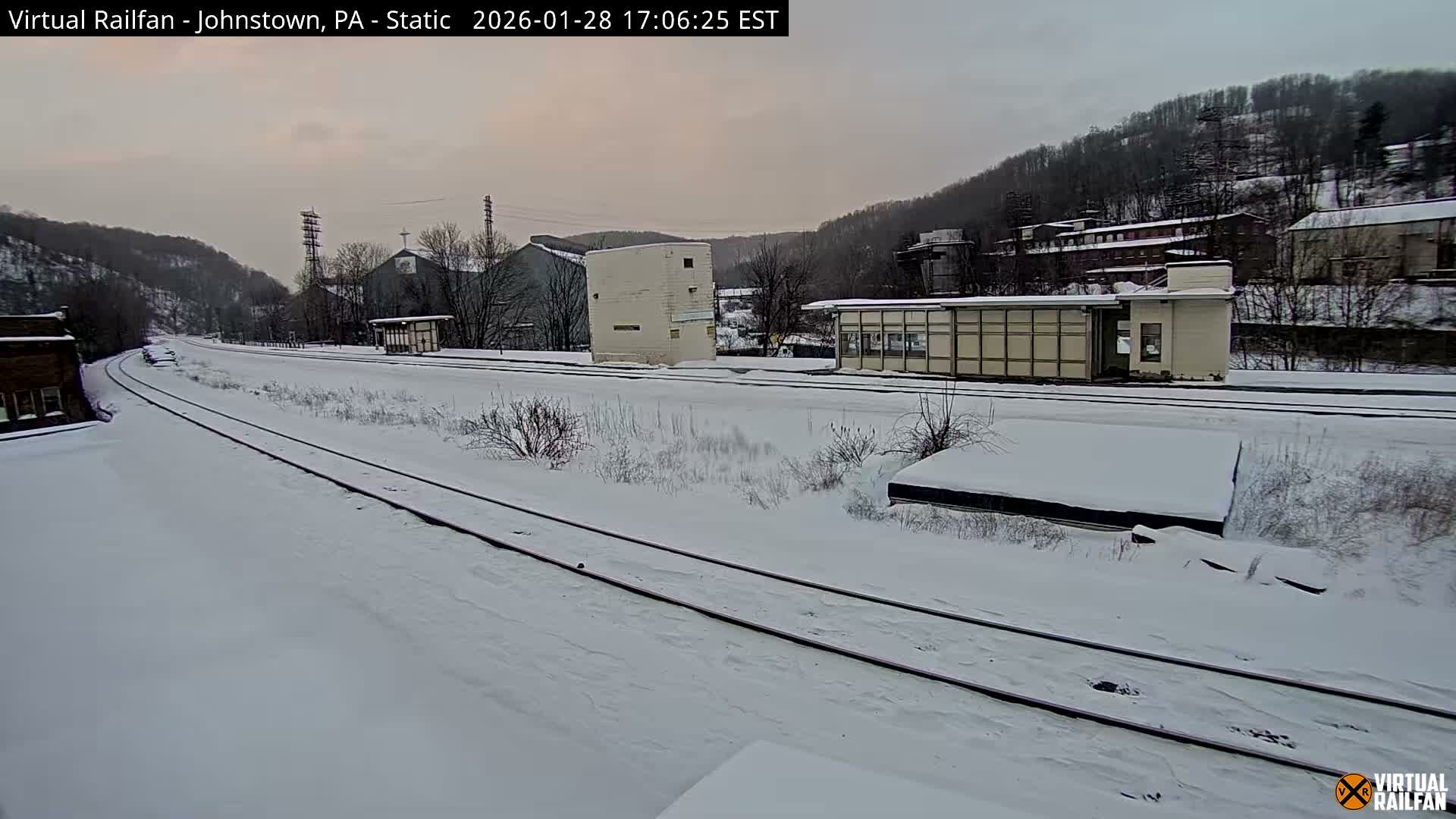 Johnstown Train Station & Railroad Crossing Live Cam - Johnstown, Cambria, Pennsylvania, USA