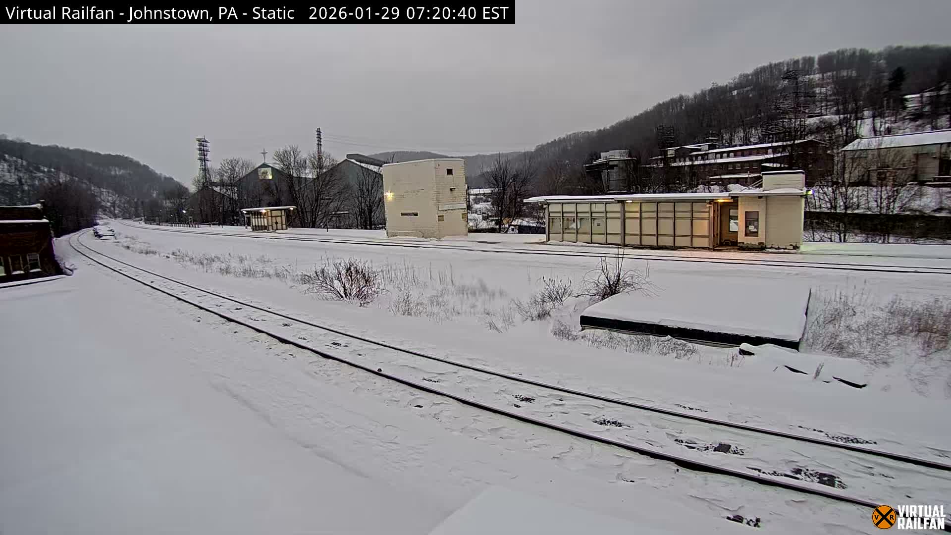 Johnstown Train Station & Railroad Crossing Live Cam - Johnstown, Cambria, Pennsylvania, USA