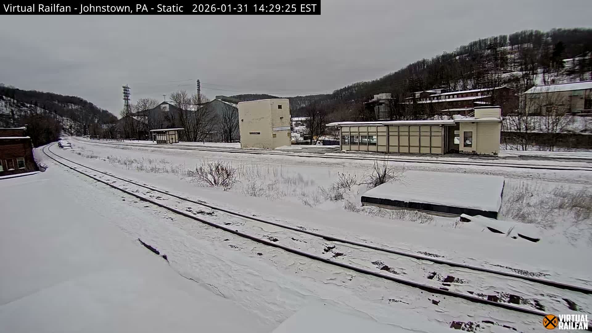 Johnstown Train Station & Railroad Crossing Live Cam - Johnstown, Cambria, Pennsylvania, USA