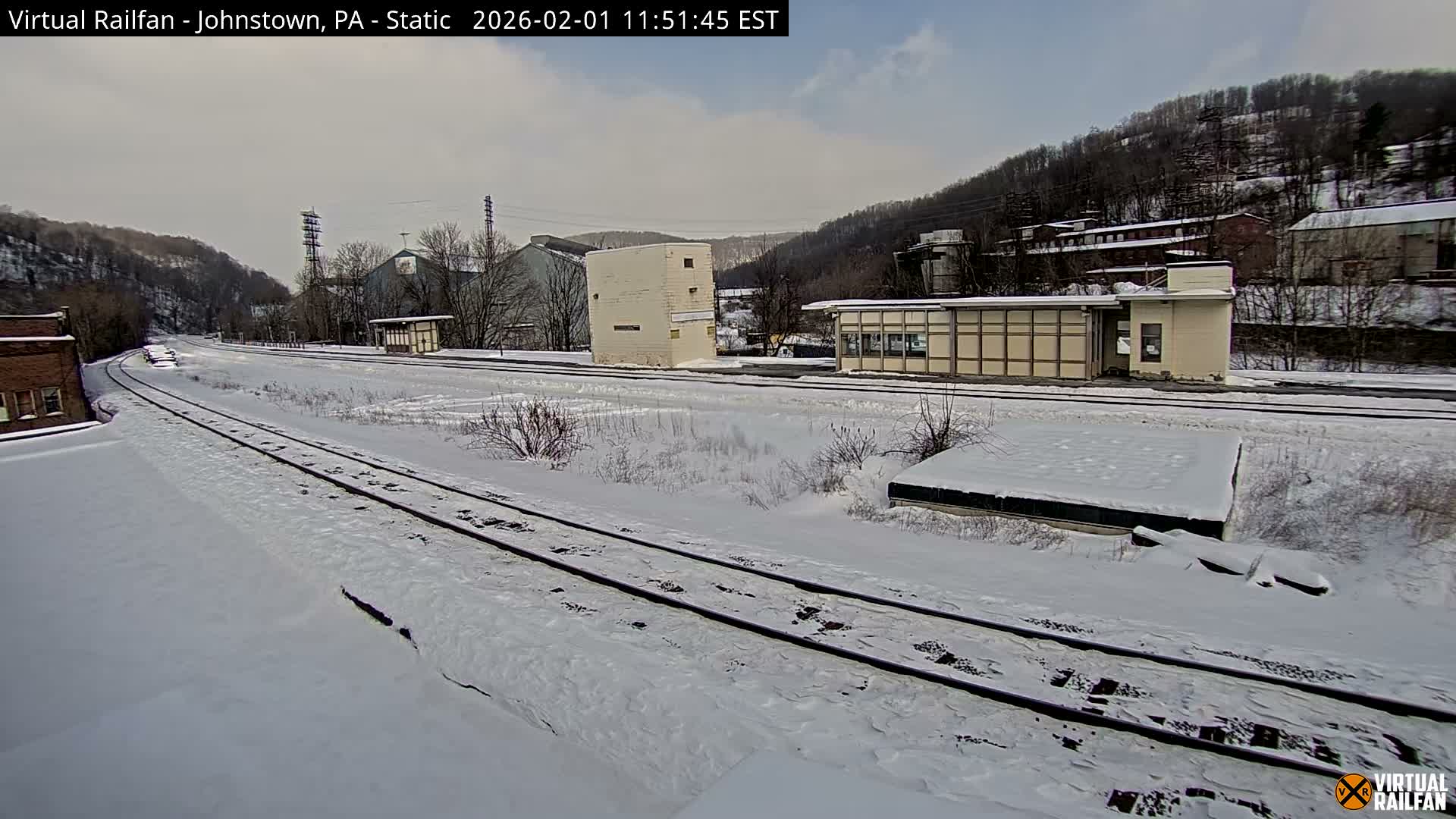 Johnstown Train Station & Railroad Crossing Live Cam - Johnstown, Cambria, Pennsylvania, USA