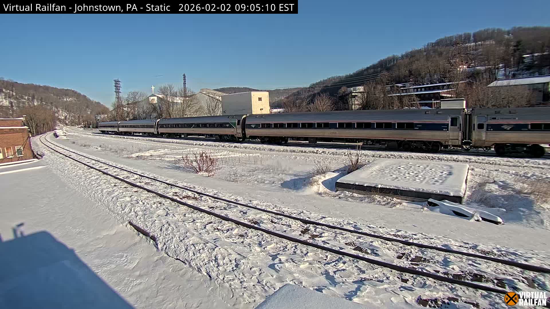 Johnstown Train Station & Railroad Crossing Live Cam - Johnstown, Cambria, Pennsylvania, USA