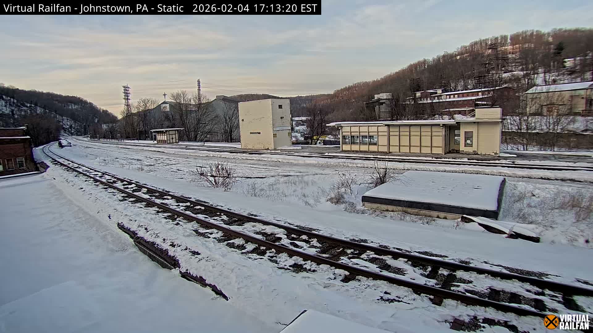 Johnstown Train Station & Railroad Crossing Live Cam - Johnstown, Cambria, Pennsylvania, USA