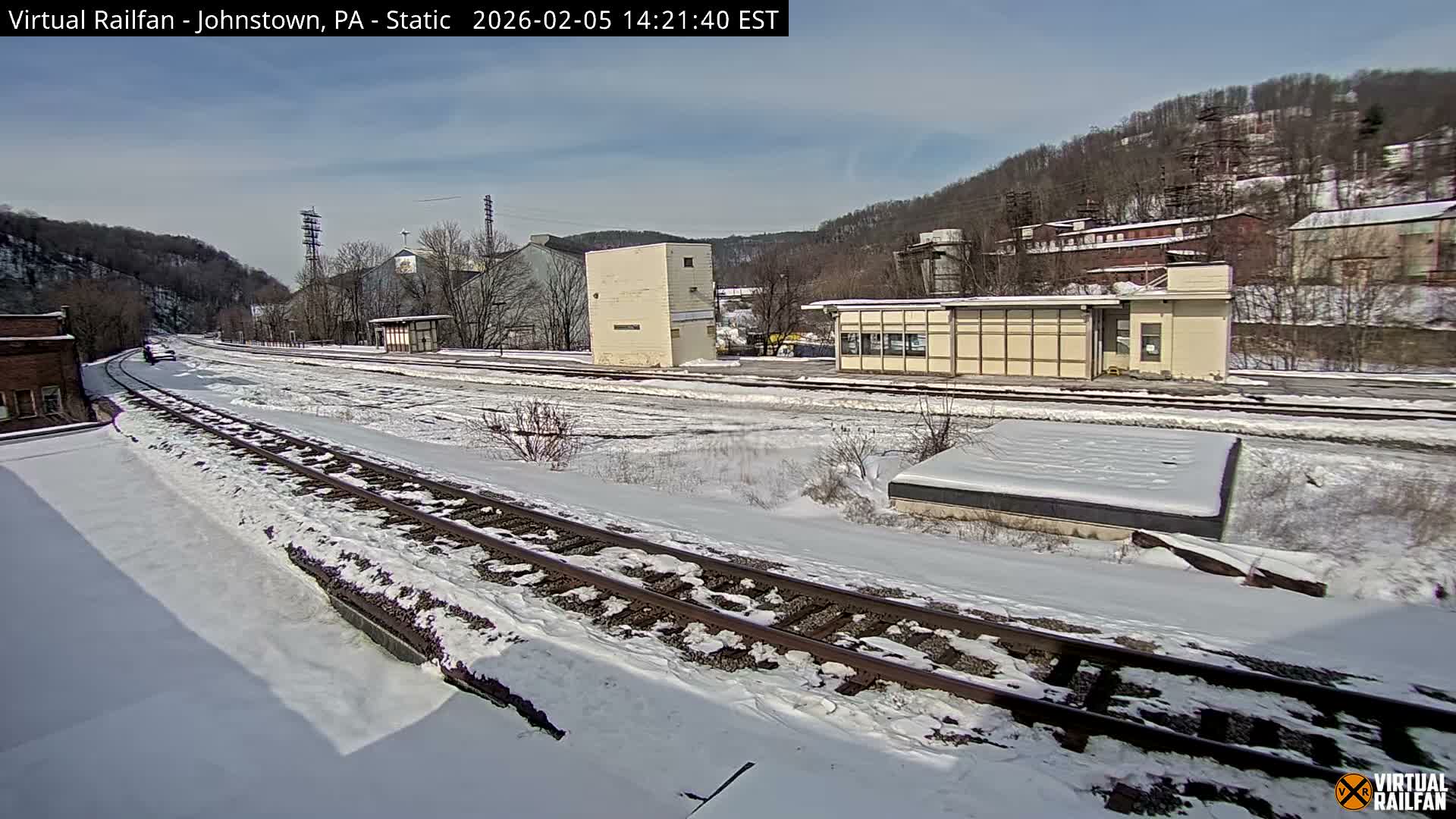 Johnstown Train Station & Railroad Crossing Live Cam - Johnstown, Cambria, Pennsylvania, USA