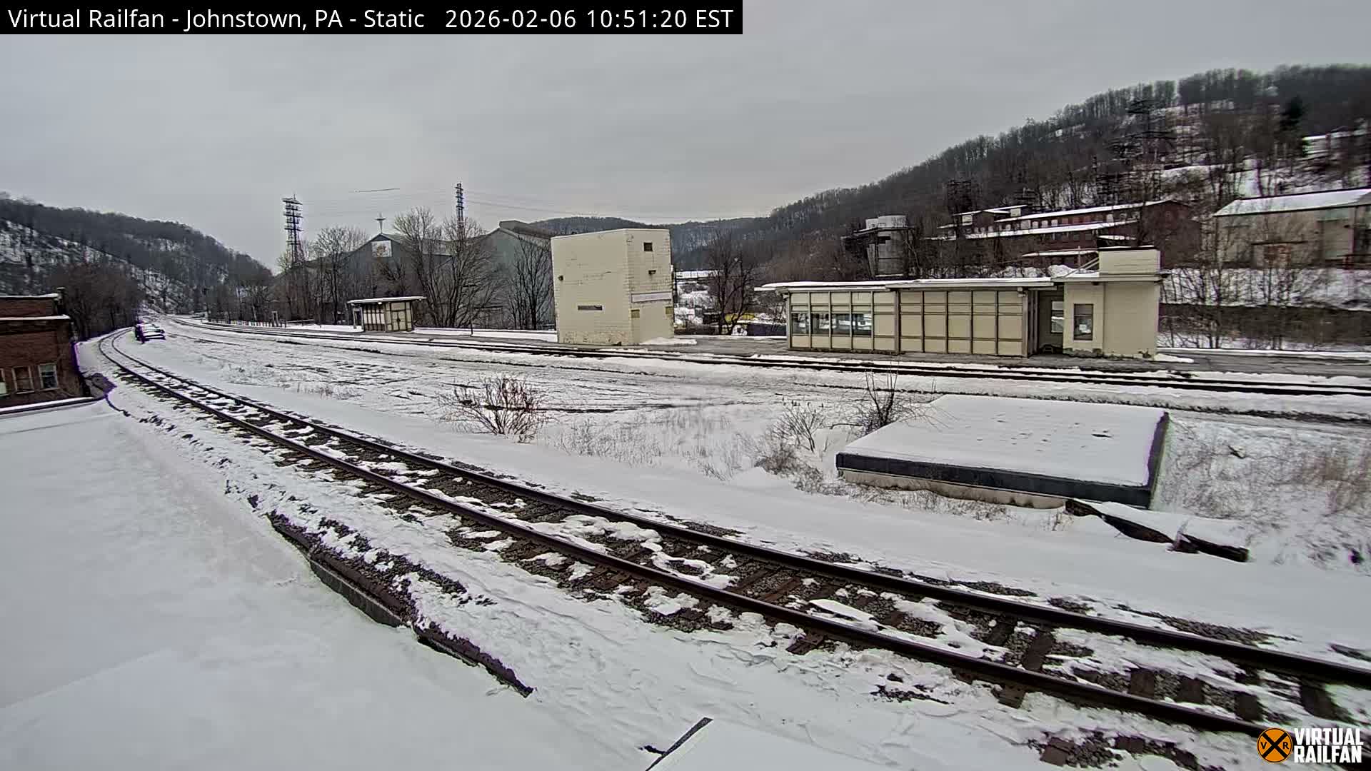 Johnstown Train Station & Railroad Crossing Live Cam - Johnstown, Cambria, Pennsylvania, USA