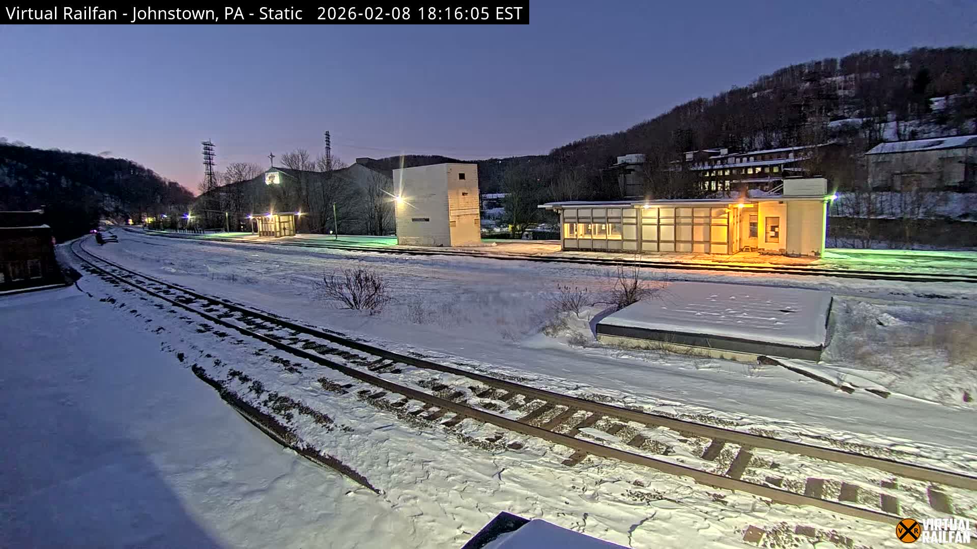Johnstown Train Station & Railroad Crossing Live Cam - Johnstown, Cambria, Pennsylvania, USA