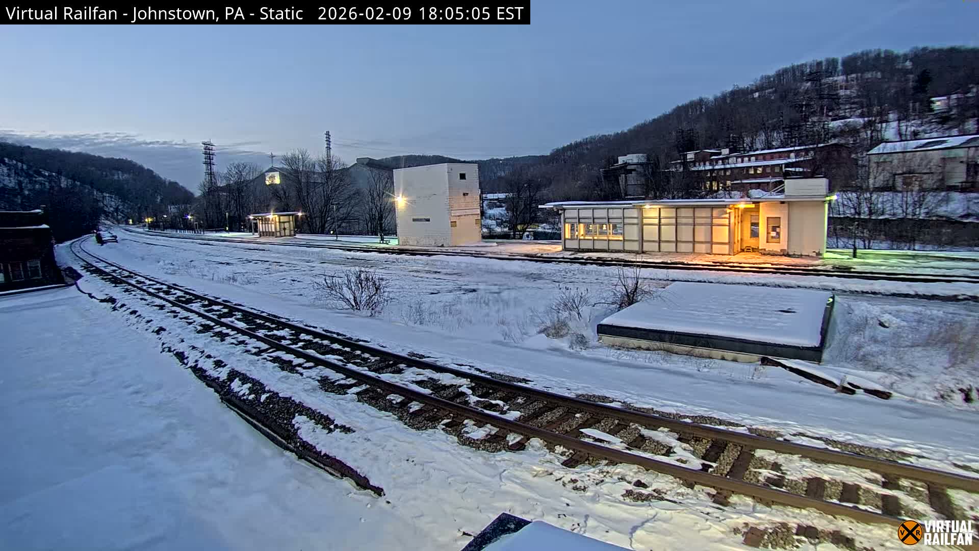 Johnstown Train Station & Railroad Crossing Live Cam - Johnstown, Cambria, Pennsylvania, USA