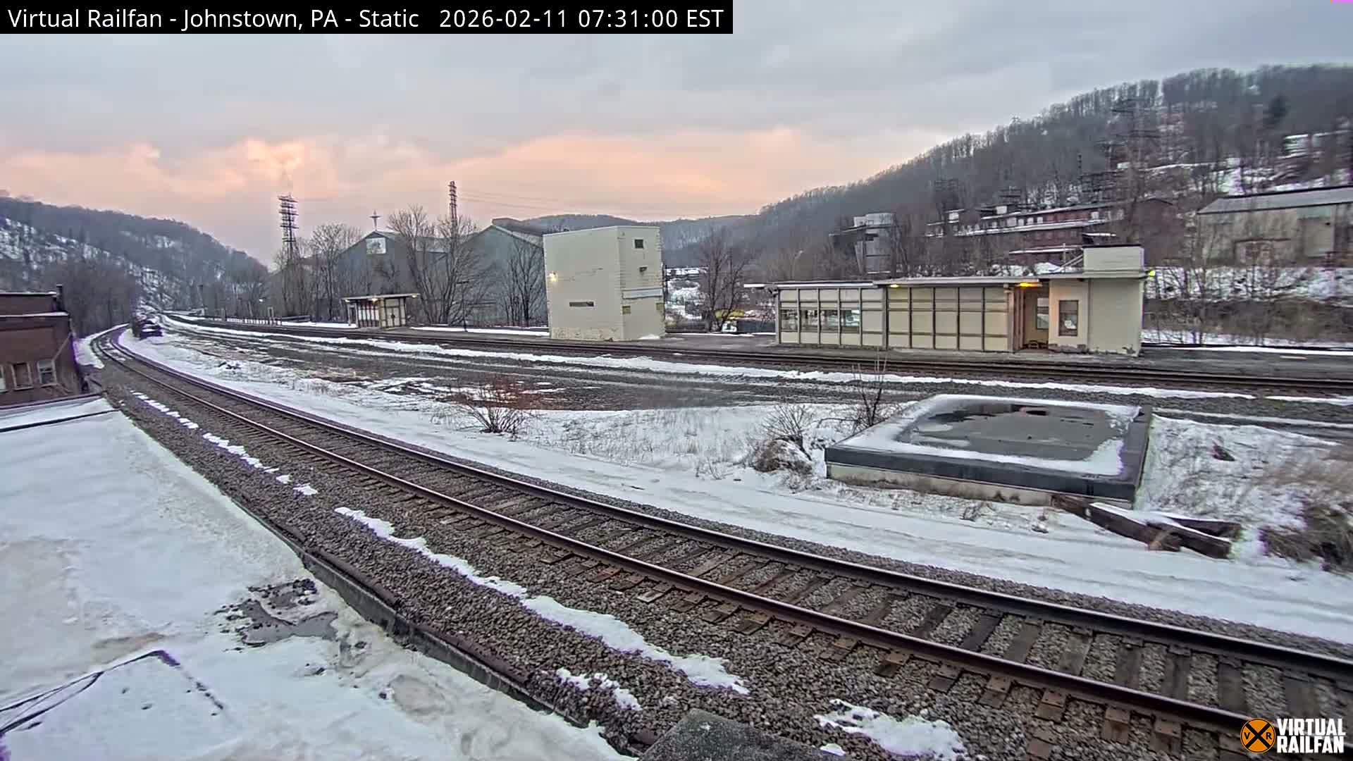 Johnstown Train Station & Railroad Crossing Live Cam - Johnstown, Cambria, Pennsylvania, USA
