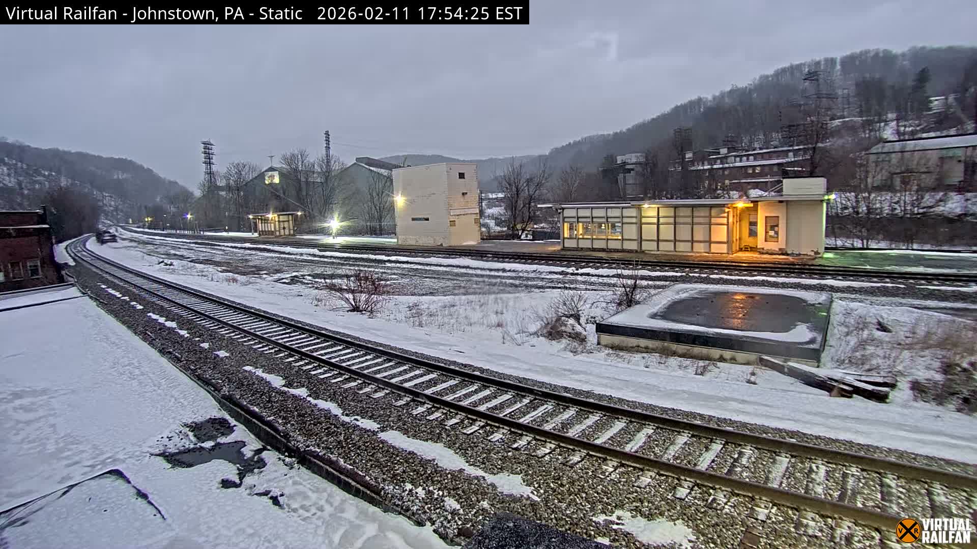 Johnstown Train Station & Railroad Crossing Live Cam - Johnstown, Cambria, Pennsylvania, USA