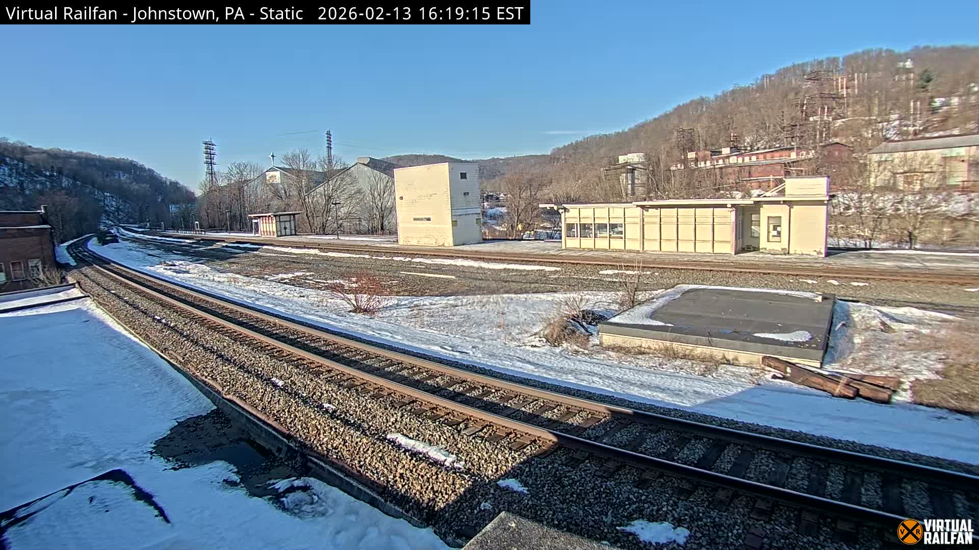 Johnstown Train Station & Railroad Crossing Live Cam - Johnstown, Cambria, Pennsylvania, USA