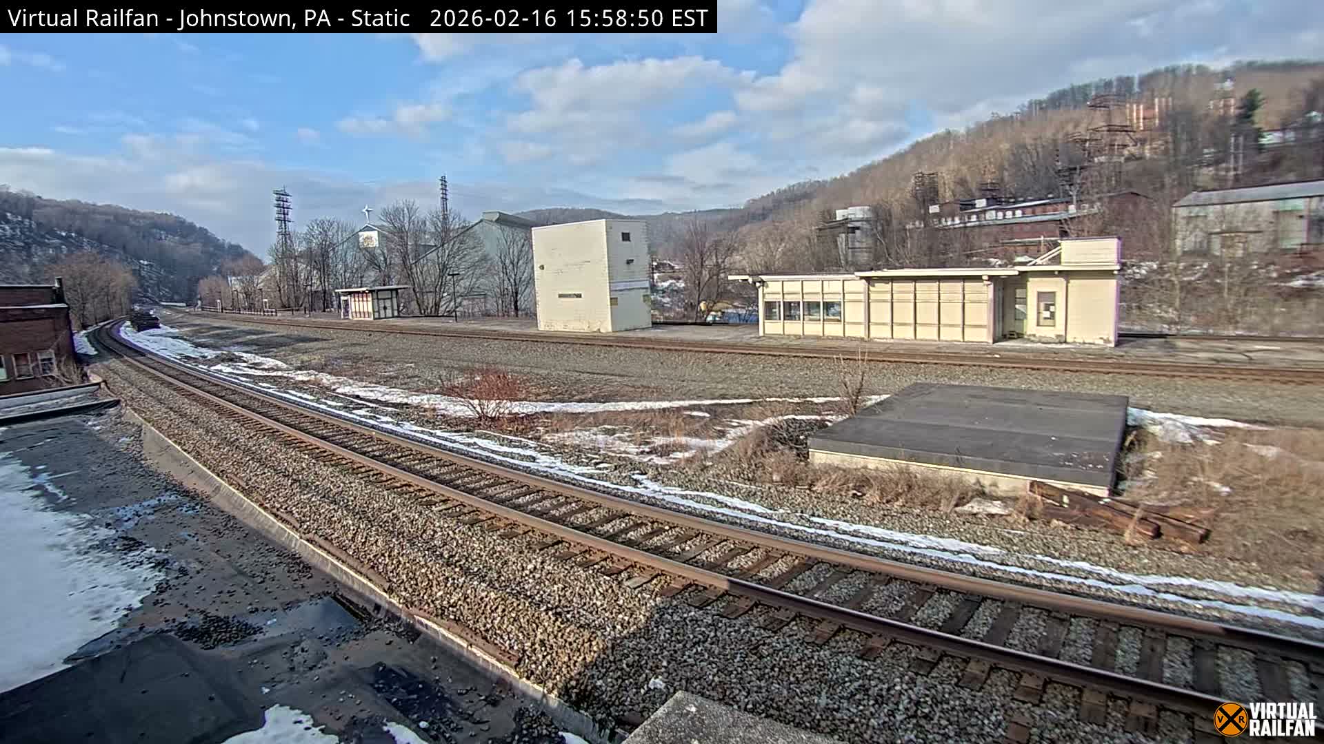 Johnstown Train Station & Railroad Crossing Live Cam - Johnstown, Cambria, Pennsylvania, USA