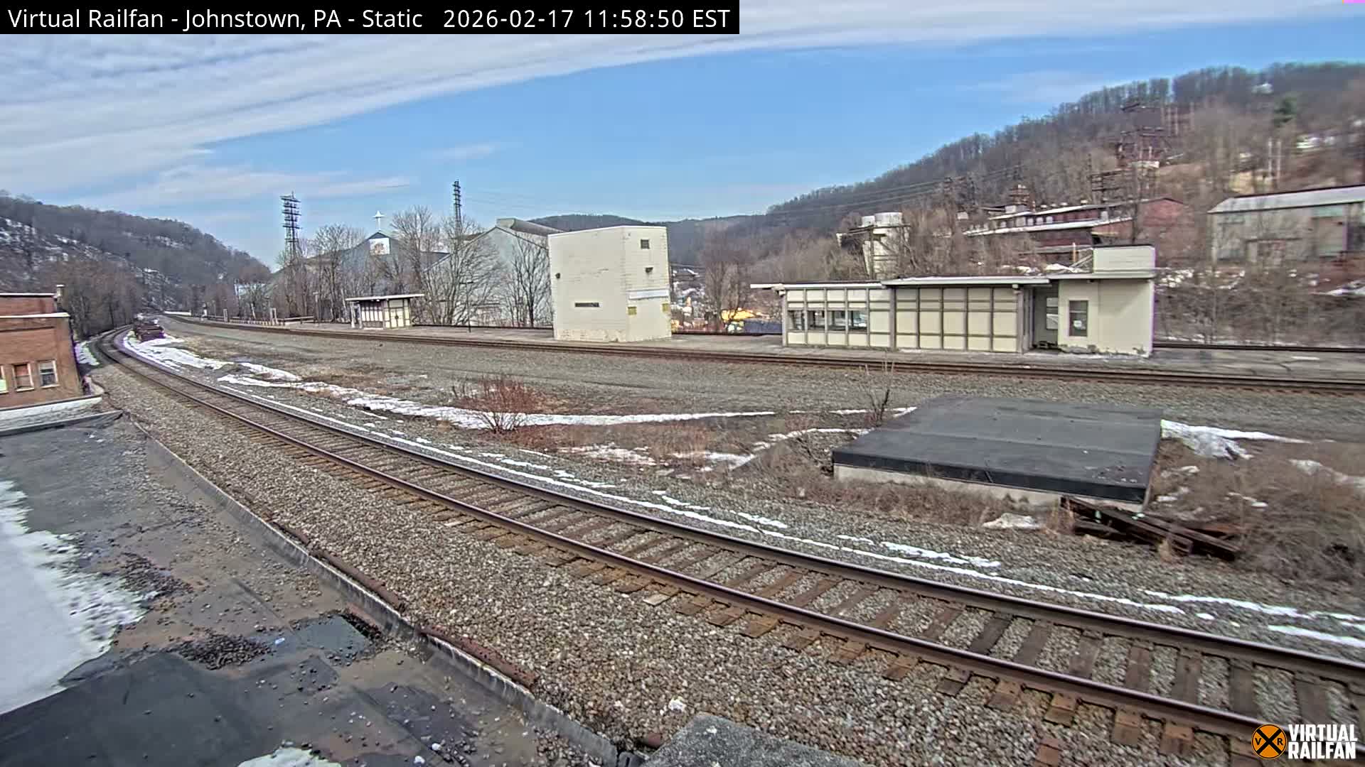 Johnstown Train Station & Railroad Crossing Live Cam - Johnstown, Cambria, Pennsylvania, USA